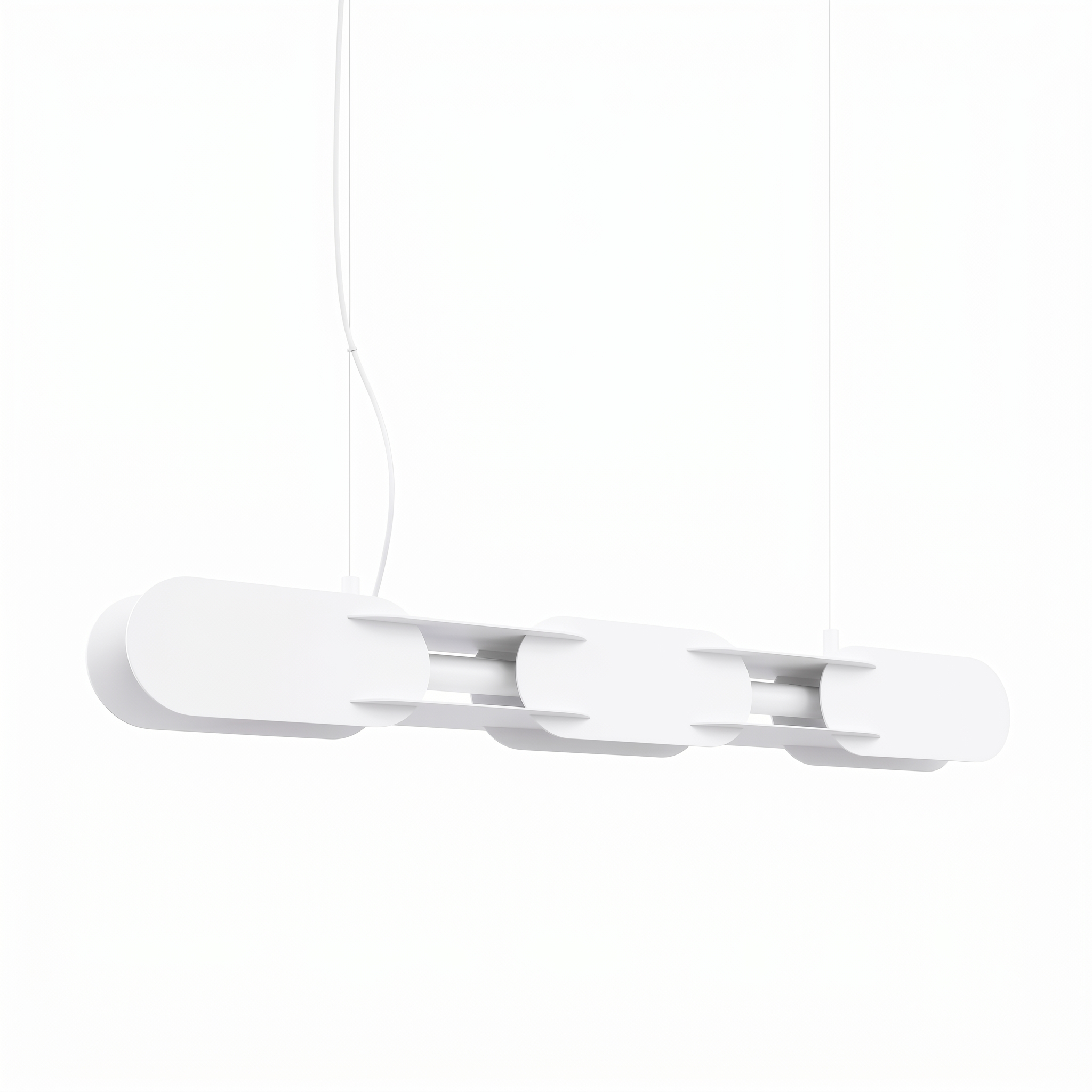 Suspension Acier Blanc LED 1 Chain, EDEN