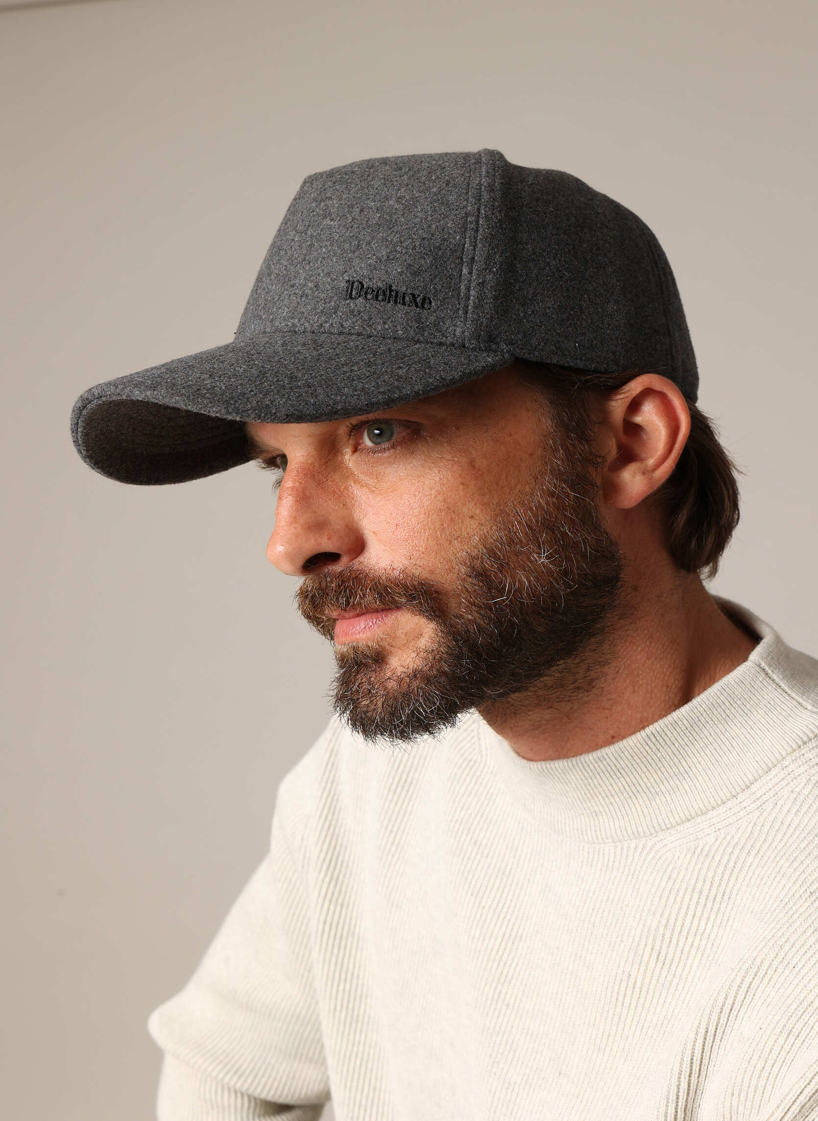 Casquette en laine avec logo ton sur ton ULYSON, DEELUXE
