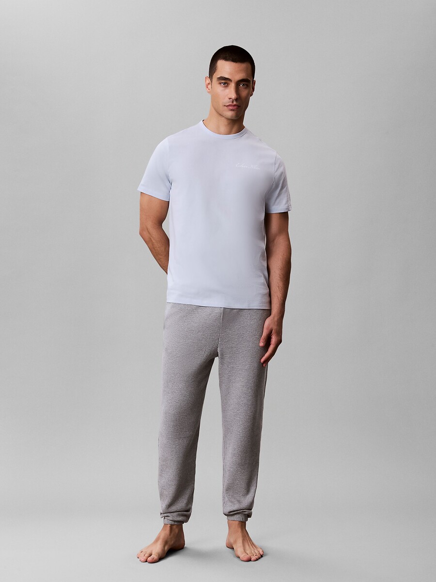 T-shirt de pyjama, manches courtes, en popeline, CALVIN KLEIN UNDERWEAR