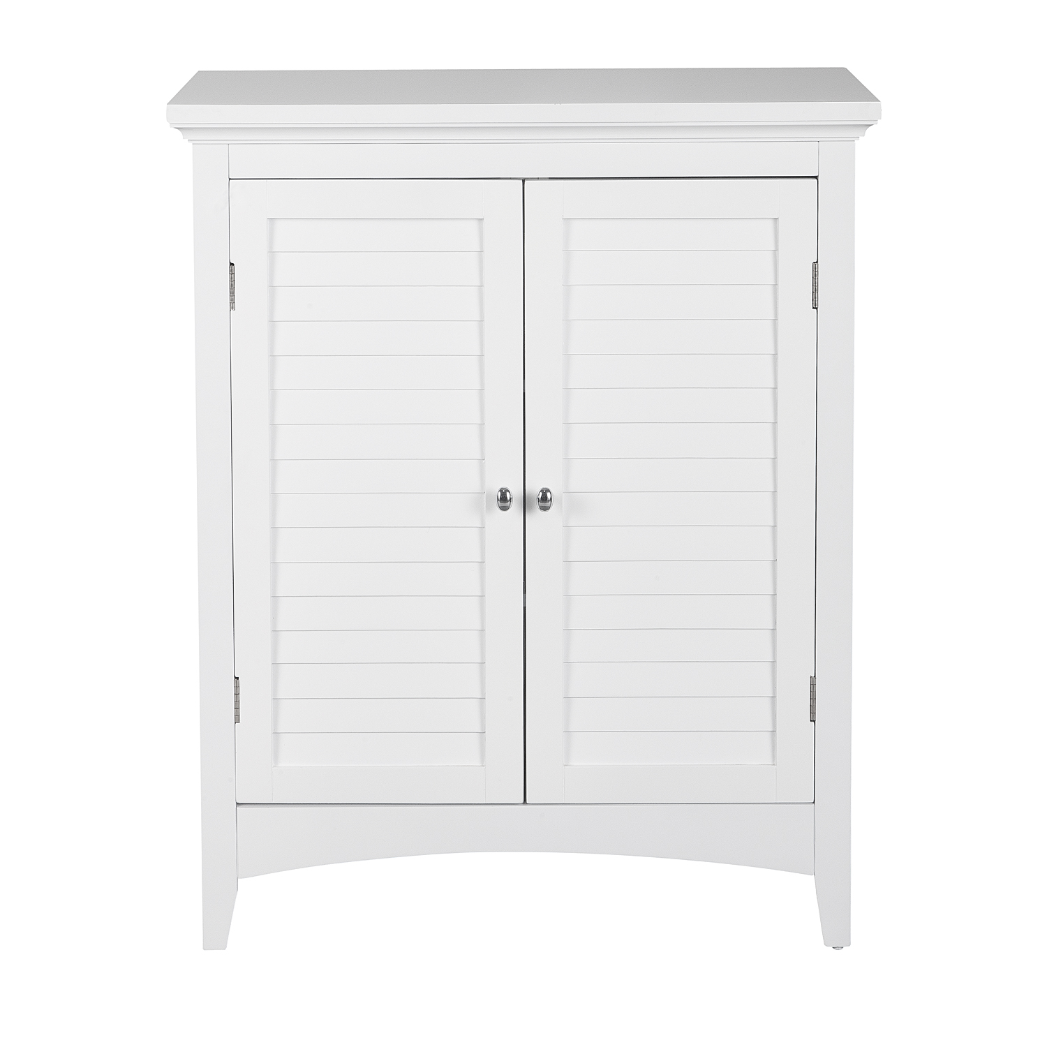 Armoire Salle de Bain avec Portes et Étagères Réglables, GLANCY, TEAMSON HOME