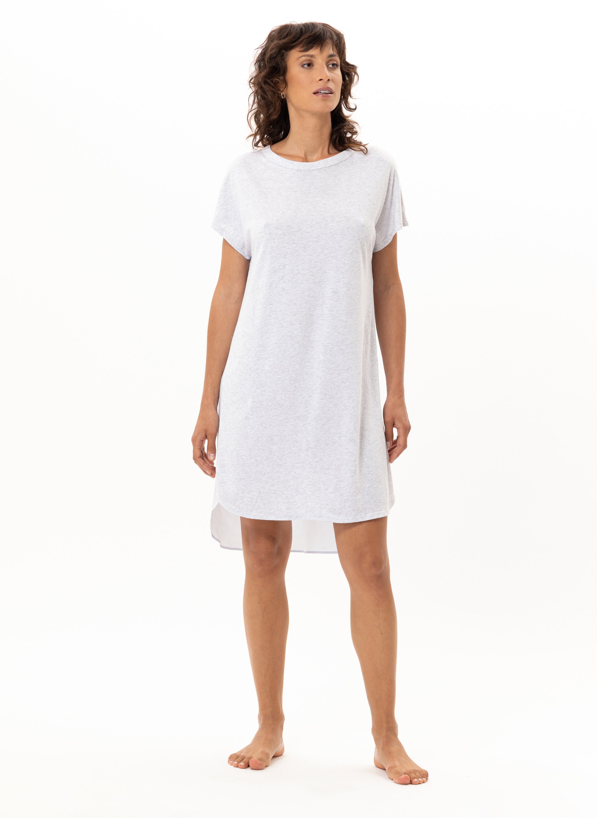 Chemise de nuit en coton modal AMY 201, LE CHAT
