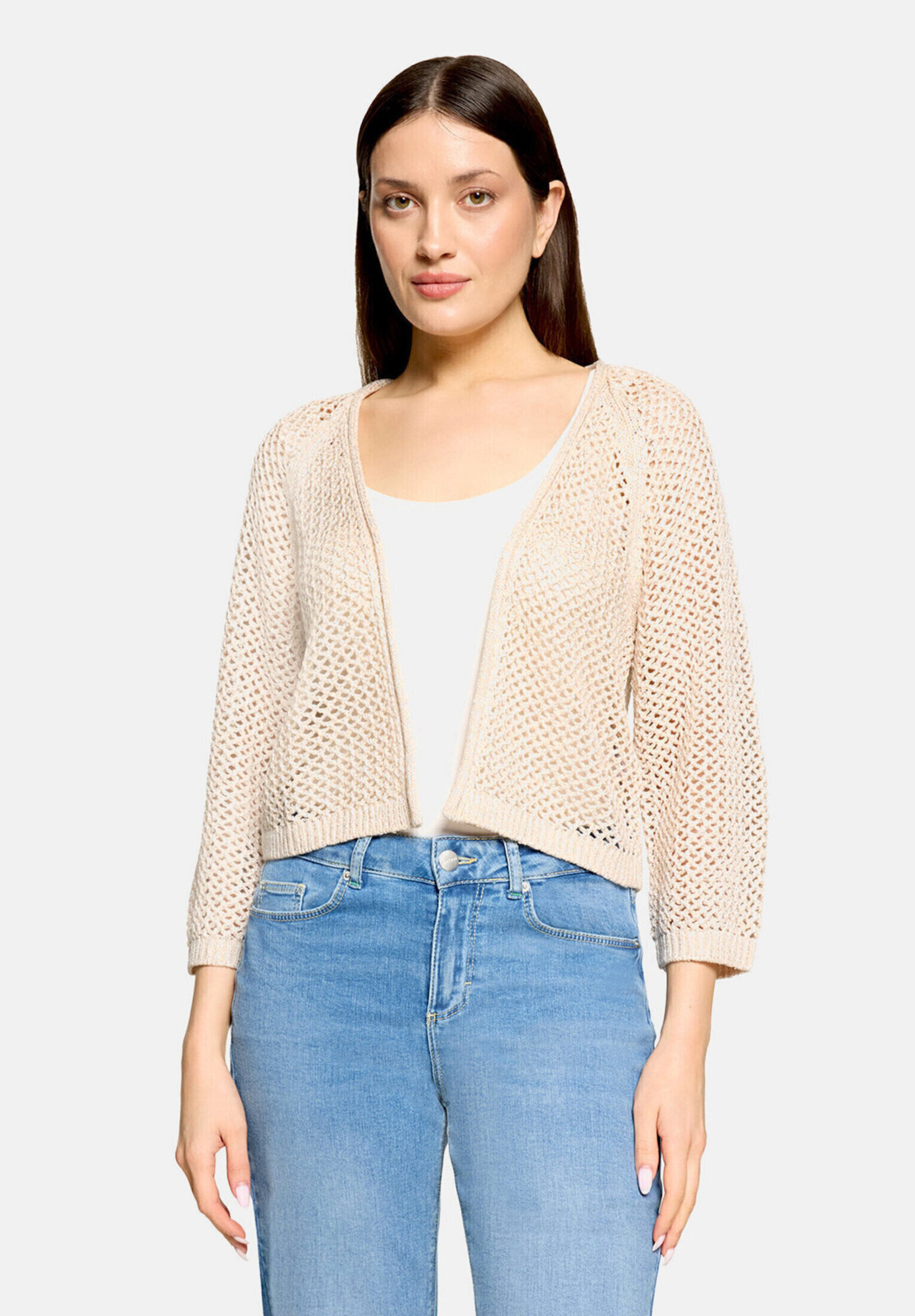 Cardigan en maille à effet brillant, CARTOON