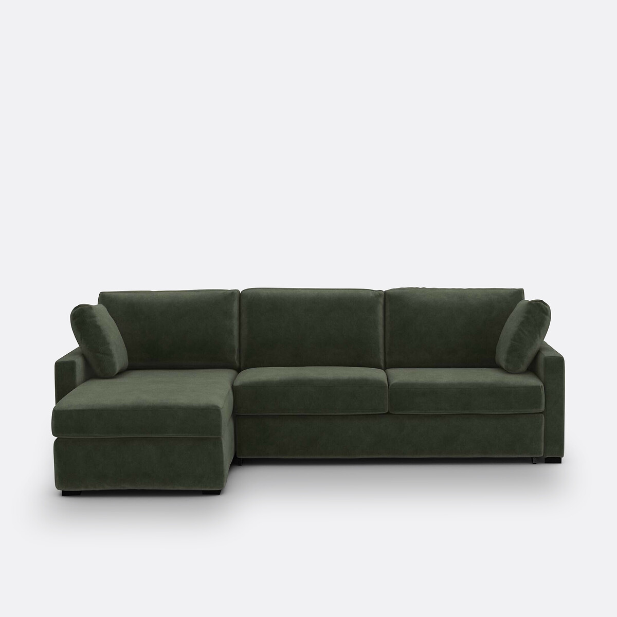 Canapé d'angle, convertible, 4 places, en velours, Comfort Bultex®, TIMOR, LA REDOUTE INTERIEURS