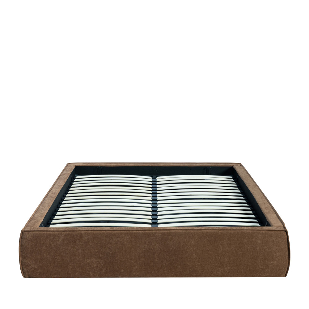 Lit coffre en tissu 160x200cm- LIBERIO, DRAWER