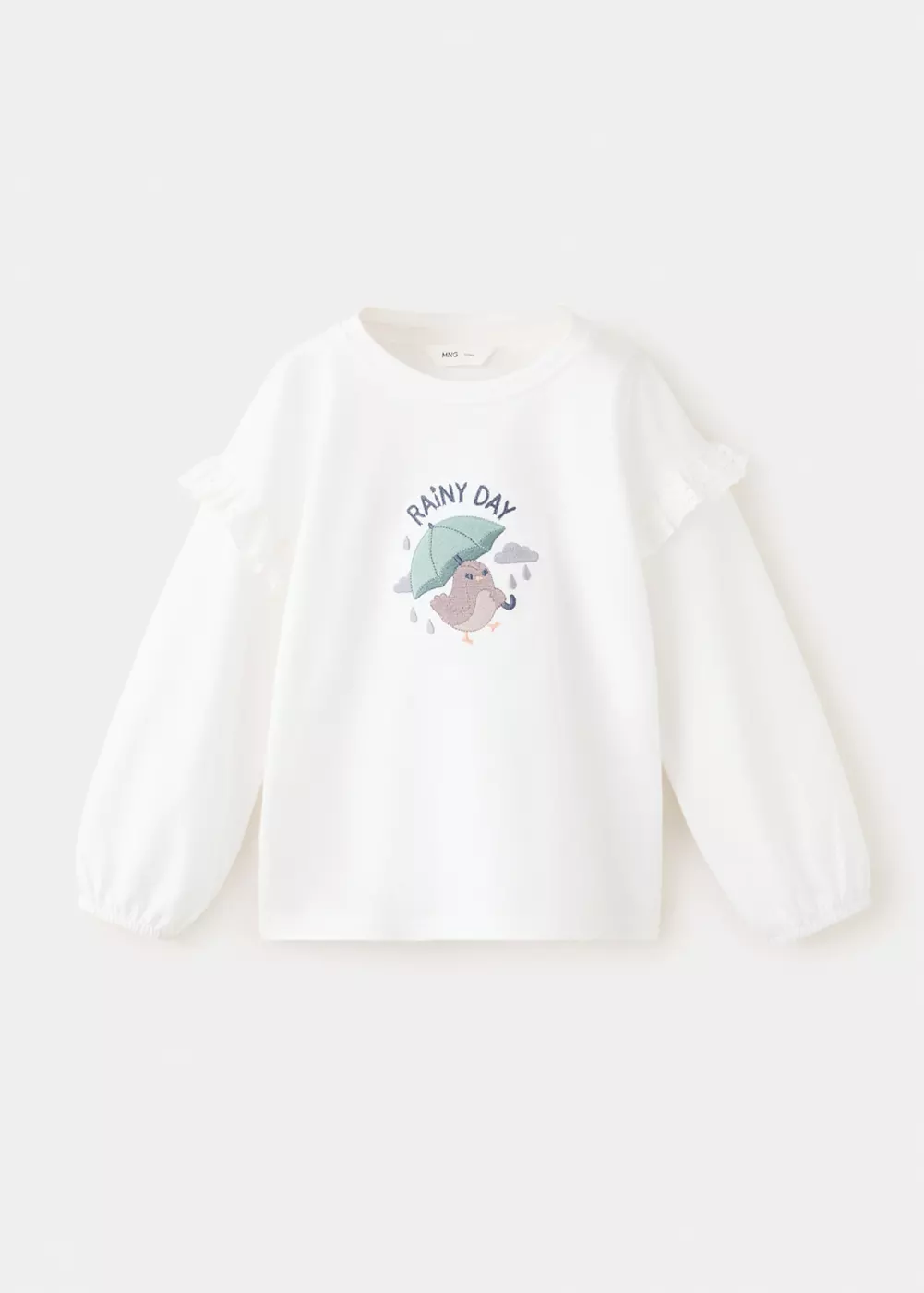 T-shirt détail brodé, MANGO BABY