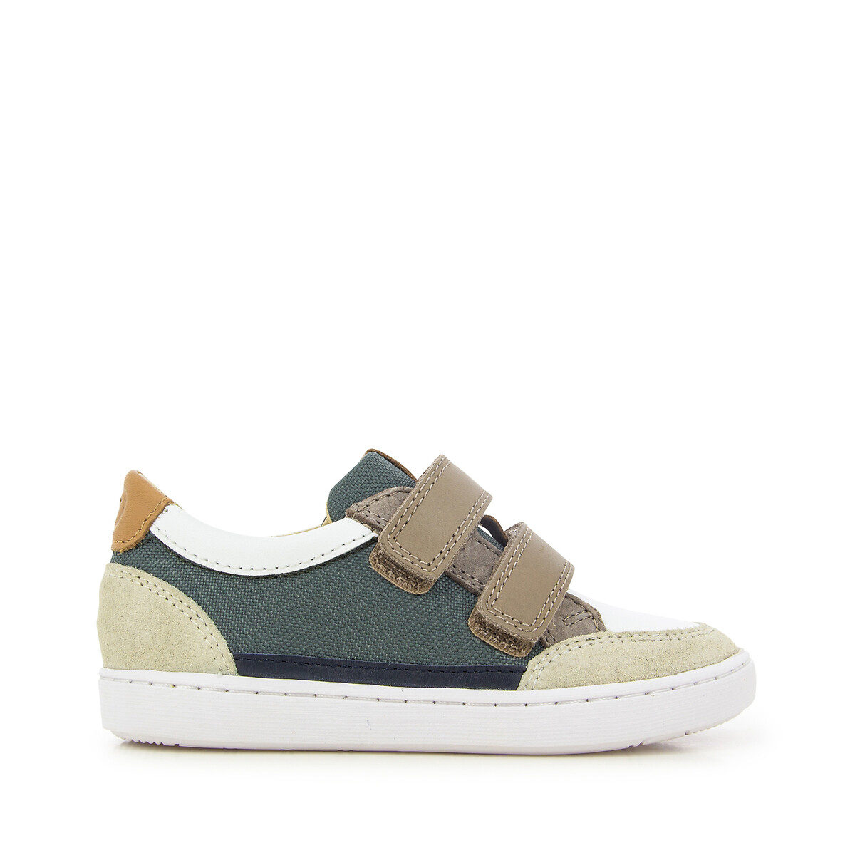 Kids play co scratch trainers in leather with touch 'n' close fastening ...