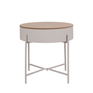 Table d'appoint en bois et métal ø40cm - Sisco