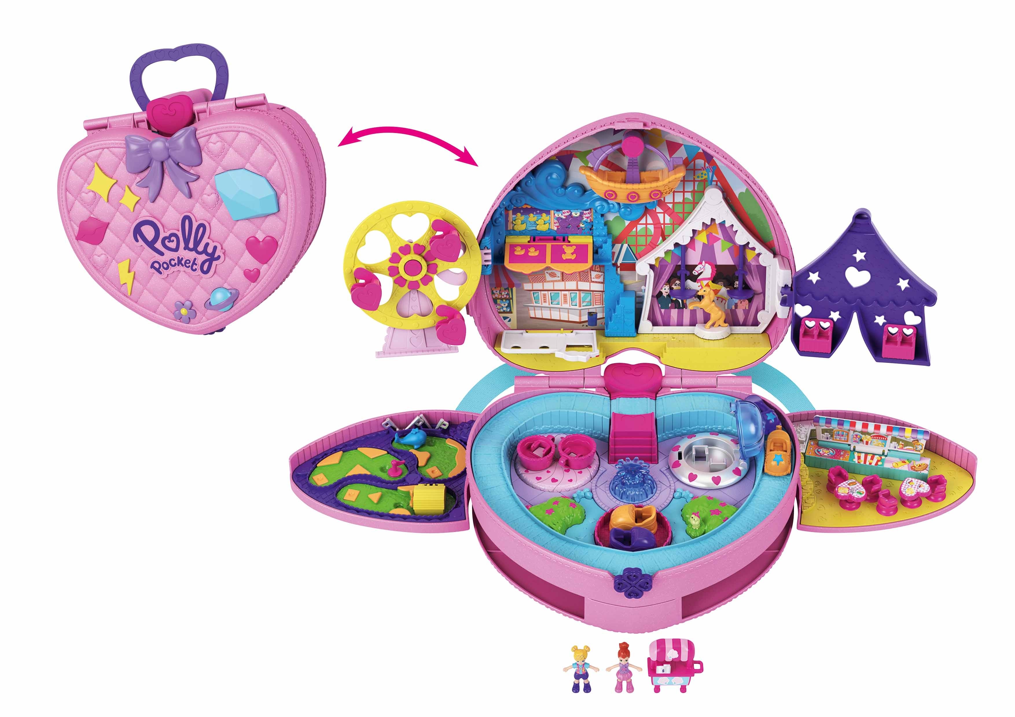 Polly Pocket - Coffret Fête Foraine Transportable - Polly Pocket, MATTEL