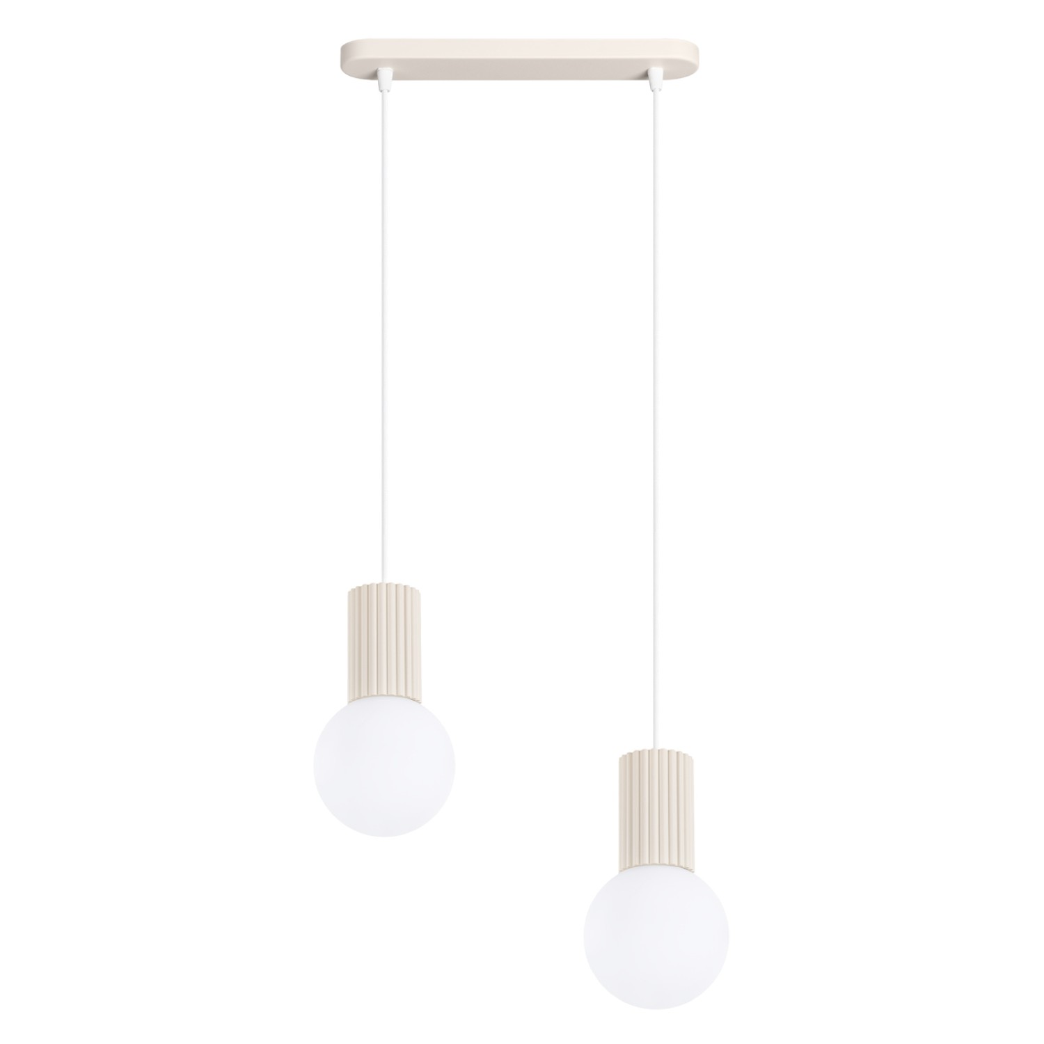 Suspension Aluminium Beige G9 2 Halo, EDEN