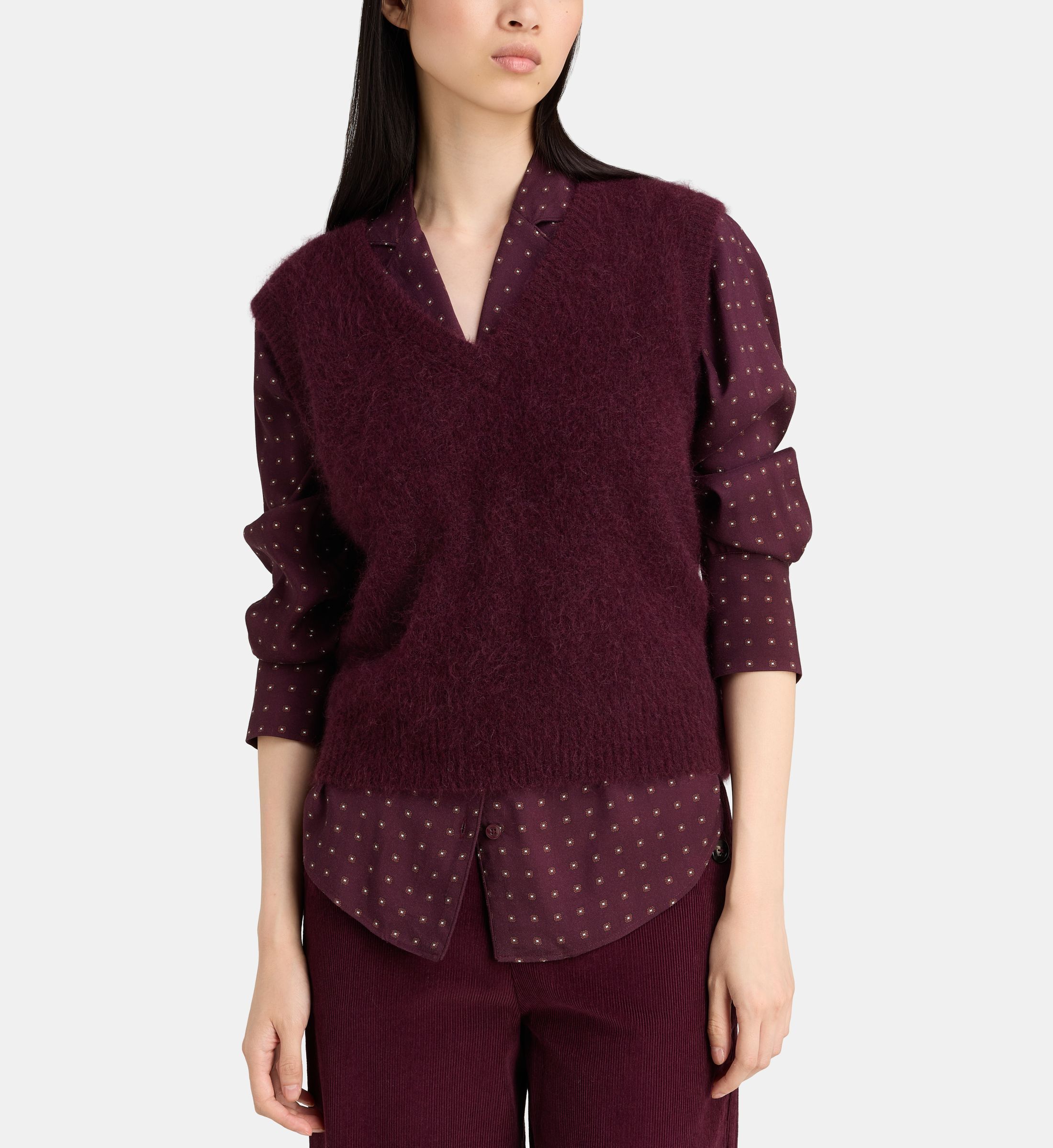 Pull sans manches ormoy maille longue soyeuse, JODHPUR