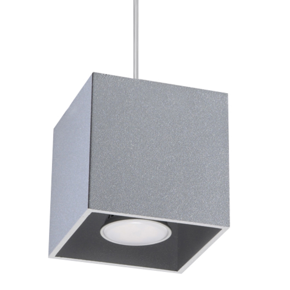 Suspension Aluminium Gris GU10 1 Quad, EDEN