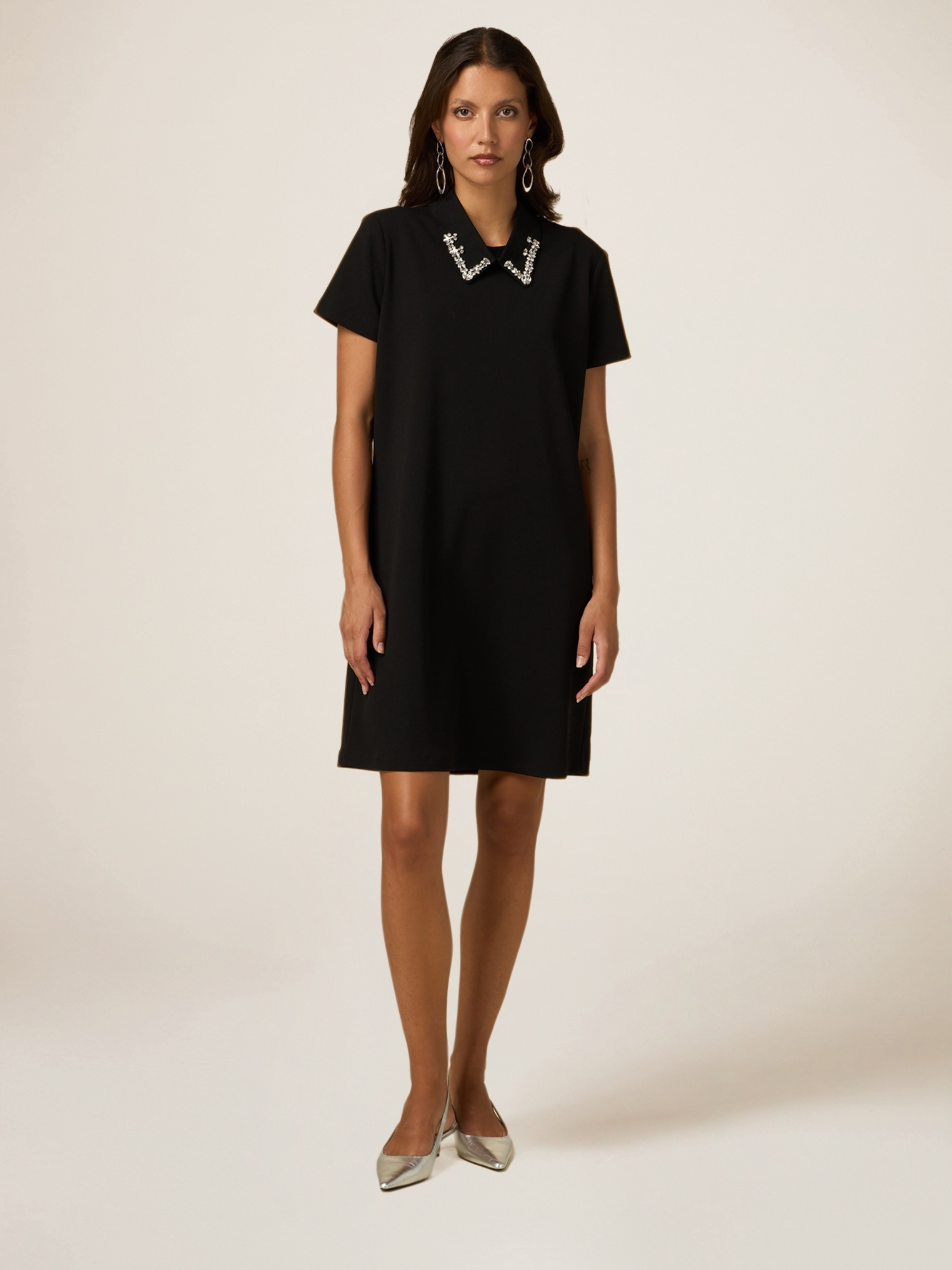 Dress with jewel collar, OLTRE