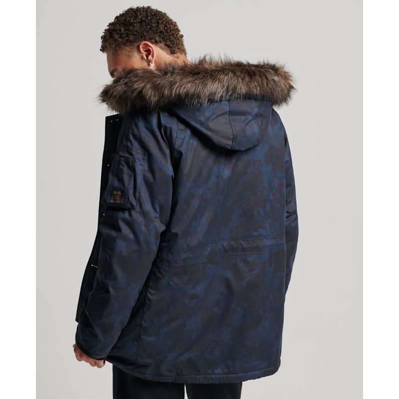 Parka original vintage camouflage bleu nuit Superdry La Redoute