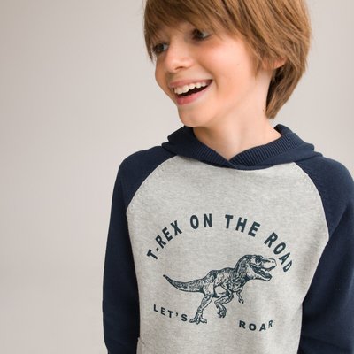 Cotton Dinosaur Knitted Hoodie, 3-12 Years LA REDOUTE COLLECTIONS
