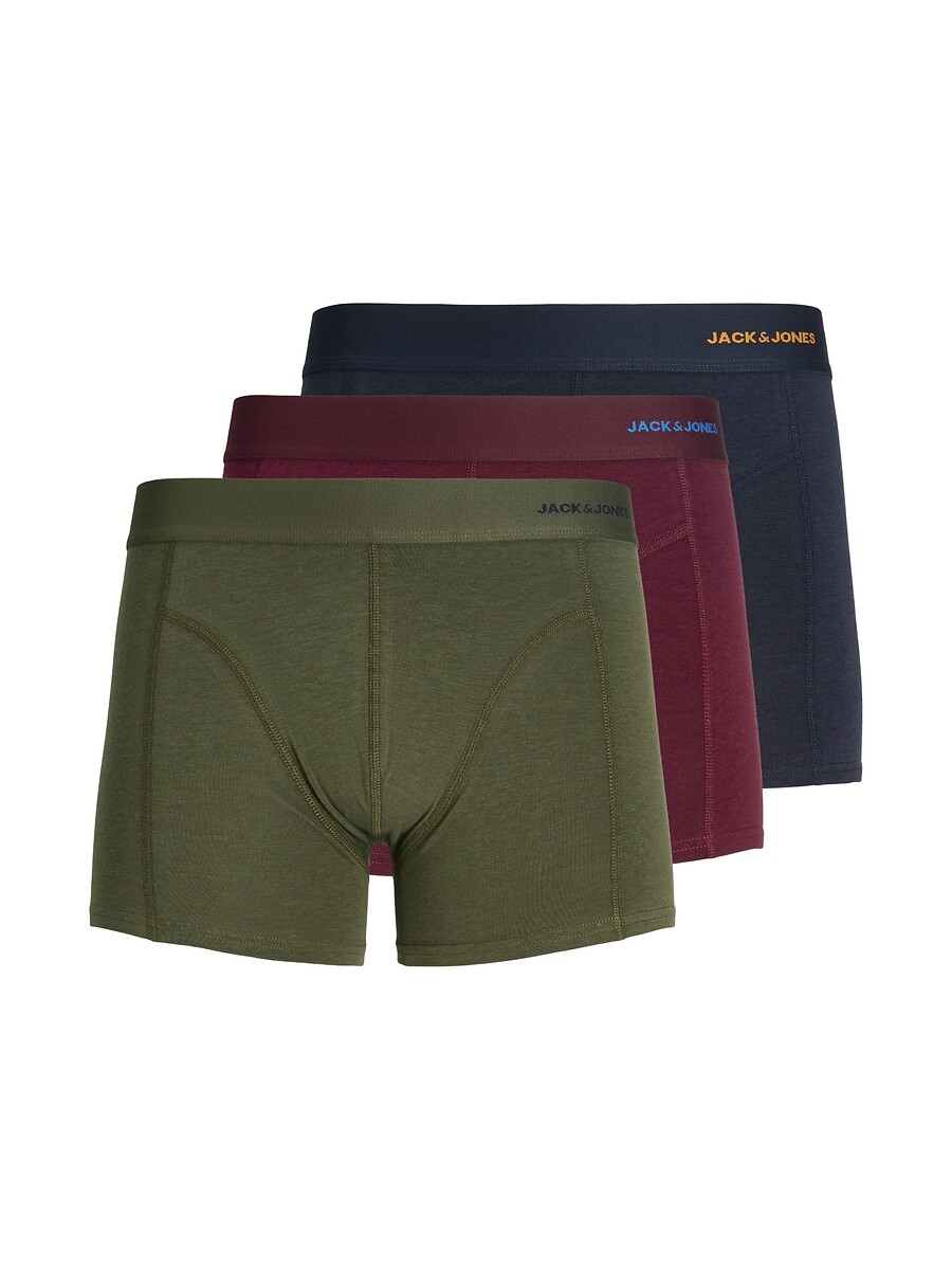 Lot de 3 boxers unis, JACK & JONES