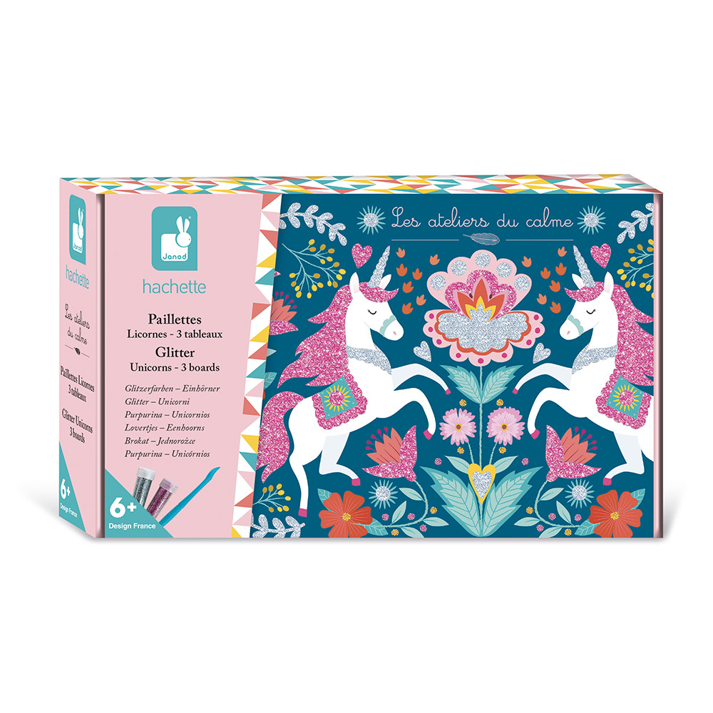 Paillettes Licornes - 3 Tableaux, JANOD