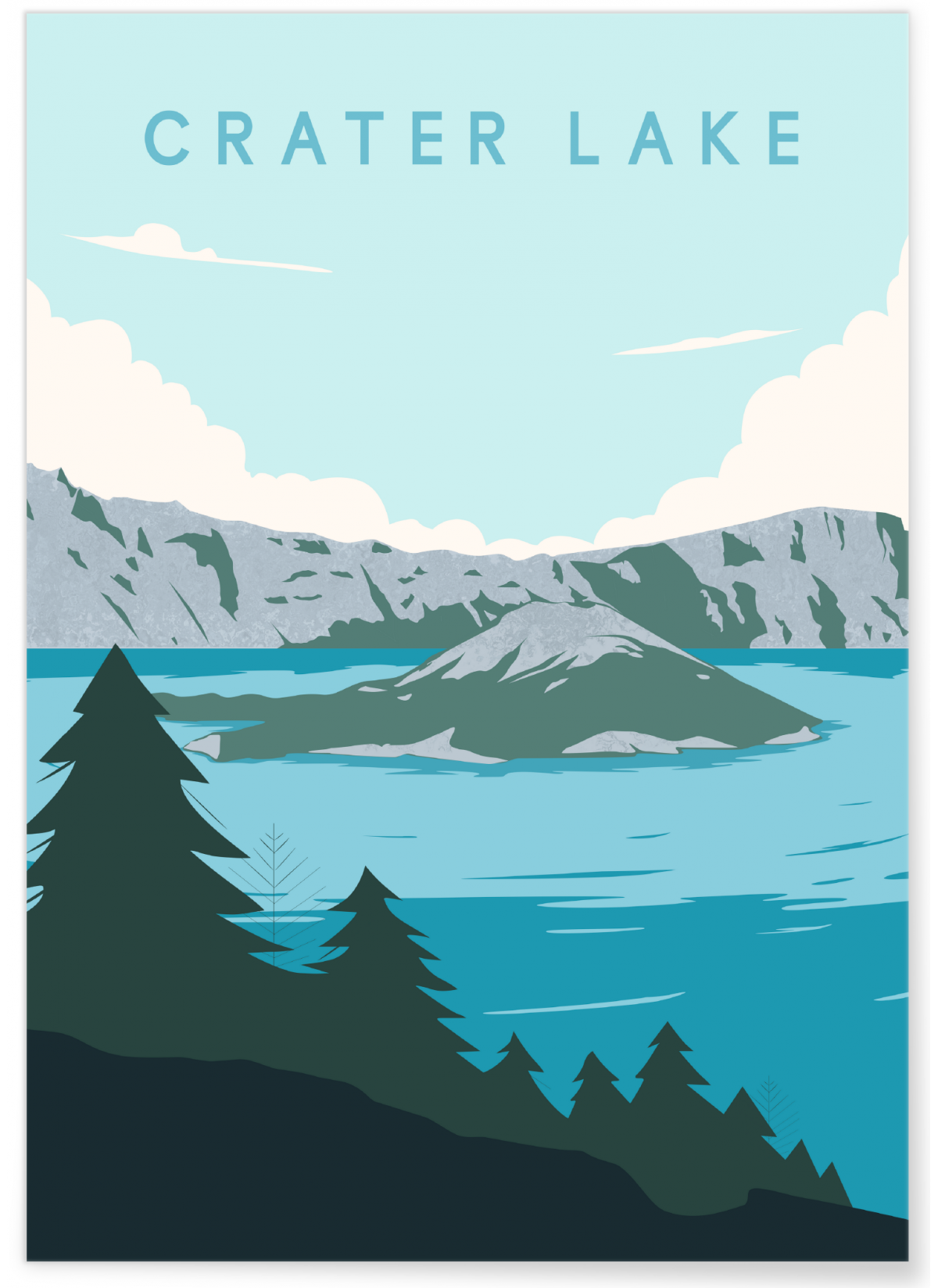 Affiche Crater Lake, L'AFFICHERIE
