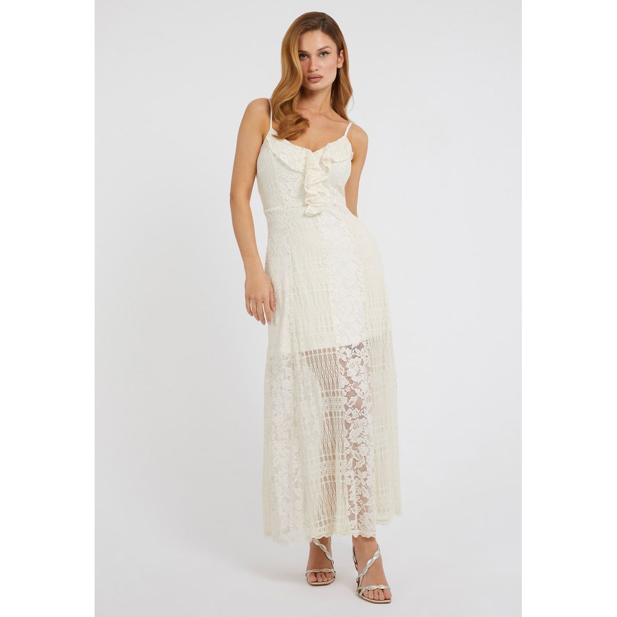 Robe guess dentelle blanche La Redoute