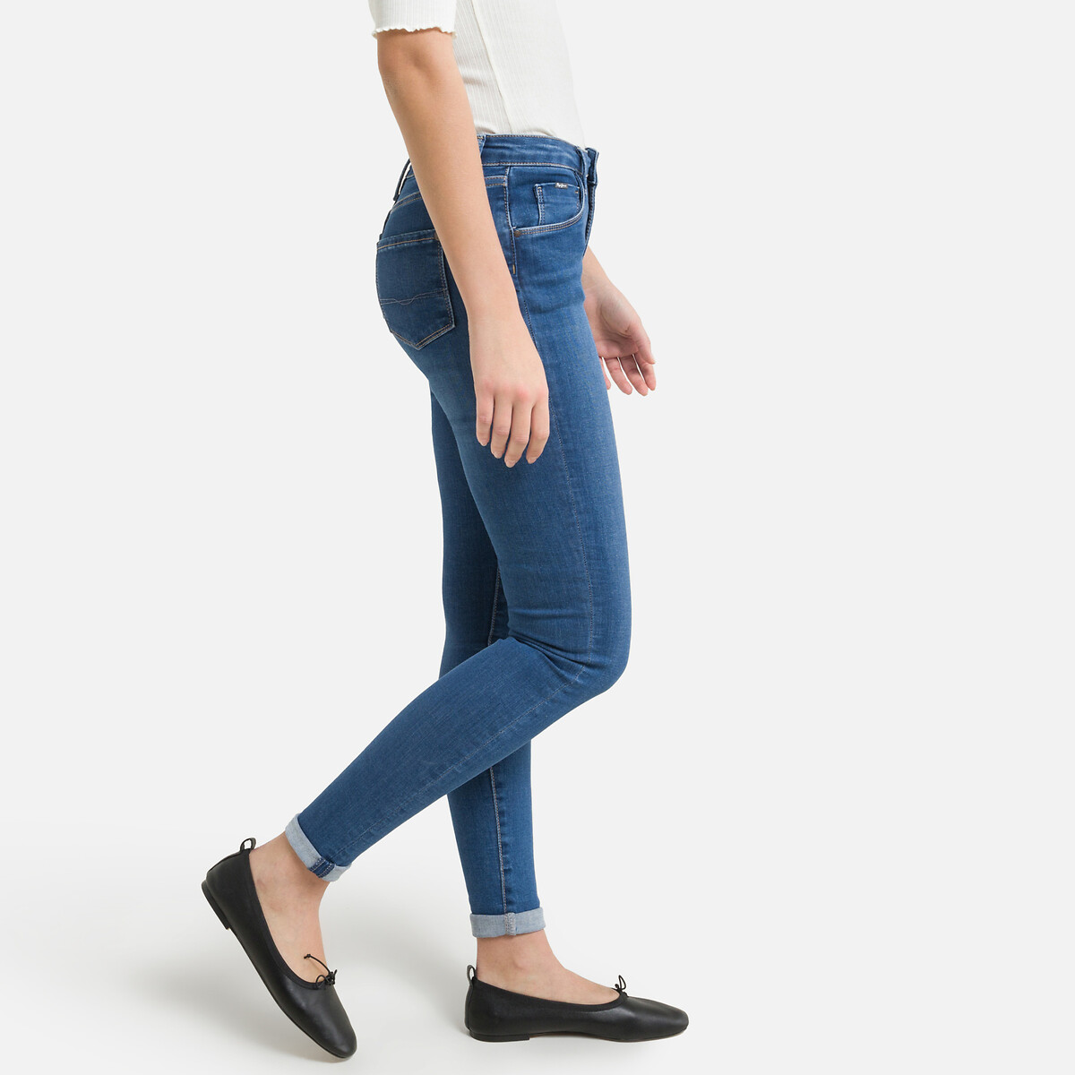 Pepe Jeans Skinny jeans REGENT Skinny pasvorm met hoge band van als zijde comfortabele stretch denim online kopen