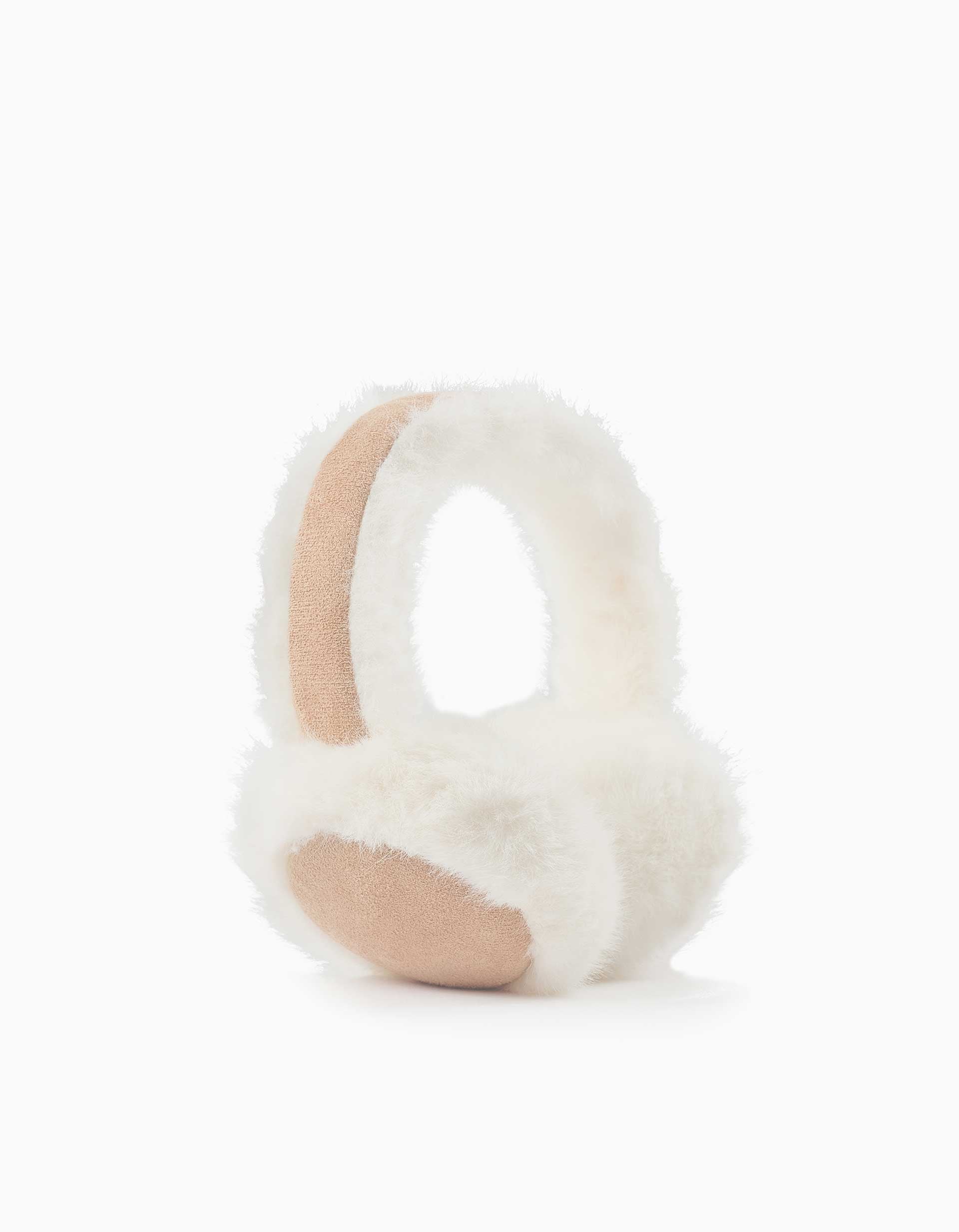 Cache-oreilles rembourré avec peluche douce synthétique, ZIPPY