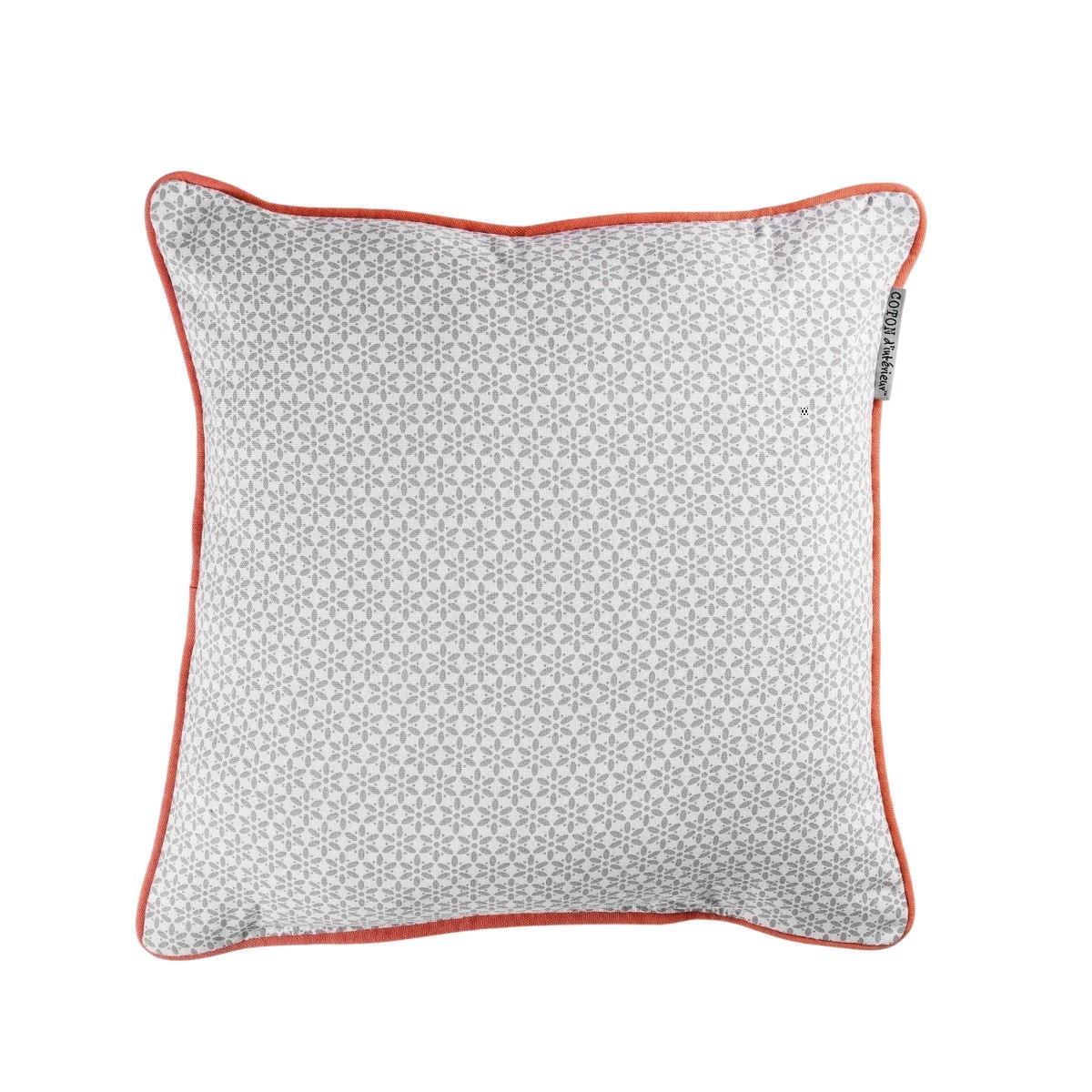 Coussin Passepoil Galactic Gris 40 x 40 cm, EDEN