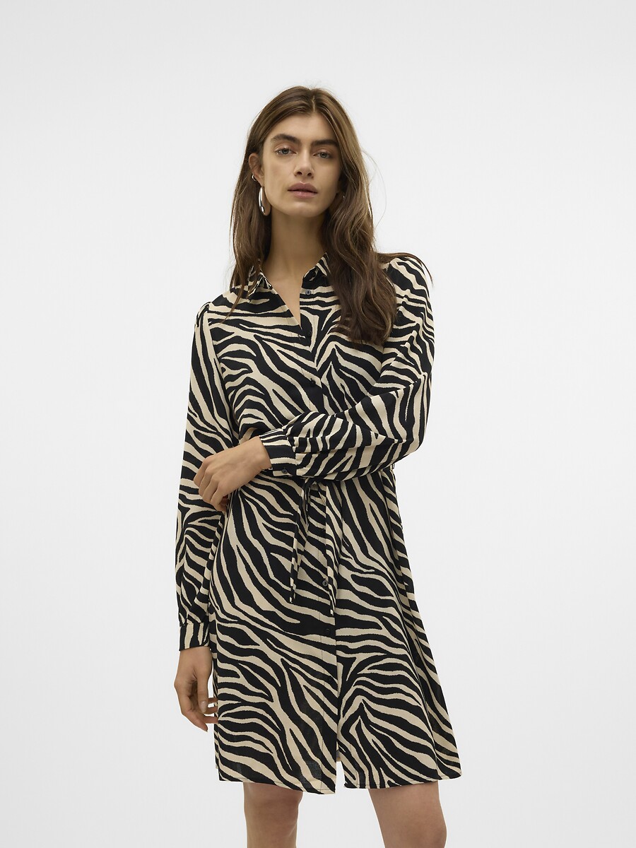 Robe chemise imprimée, VERO MODA
