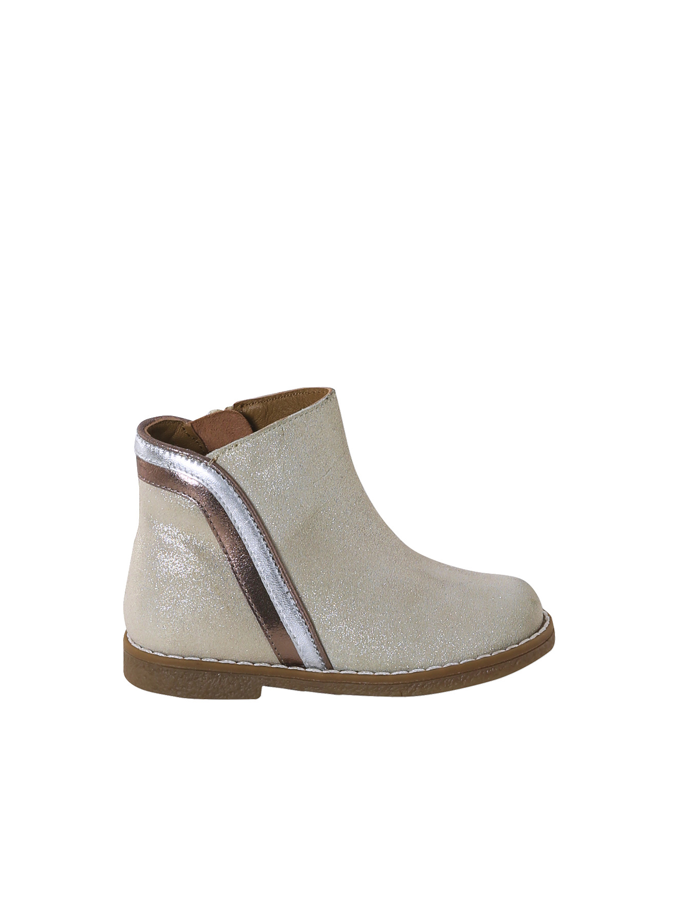Boots bébé cuir zippées, VERTBAUDET