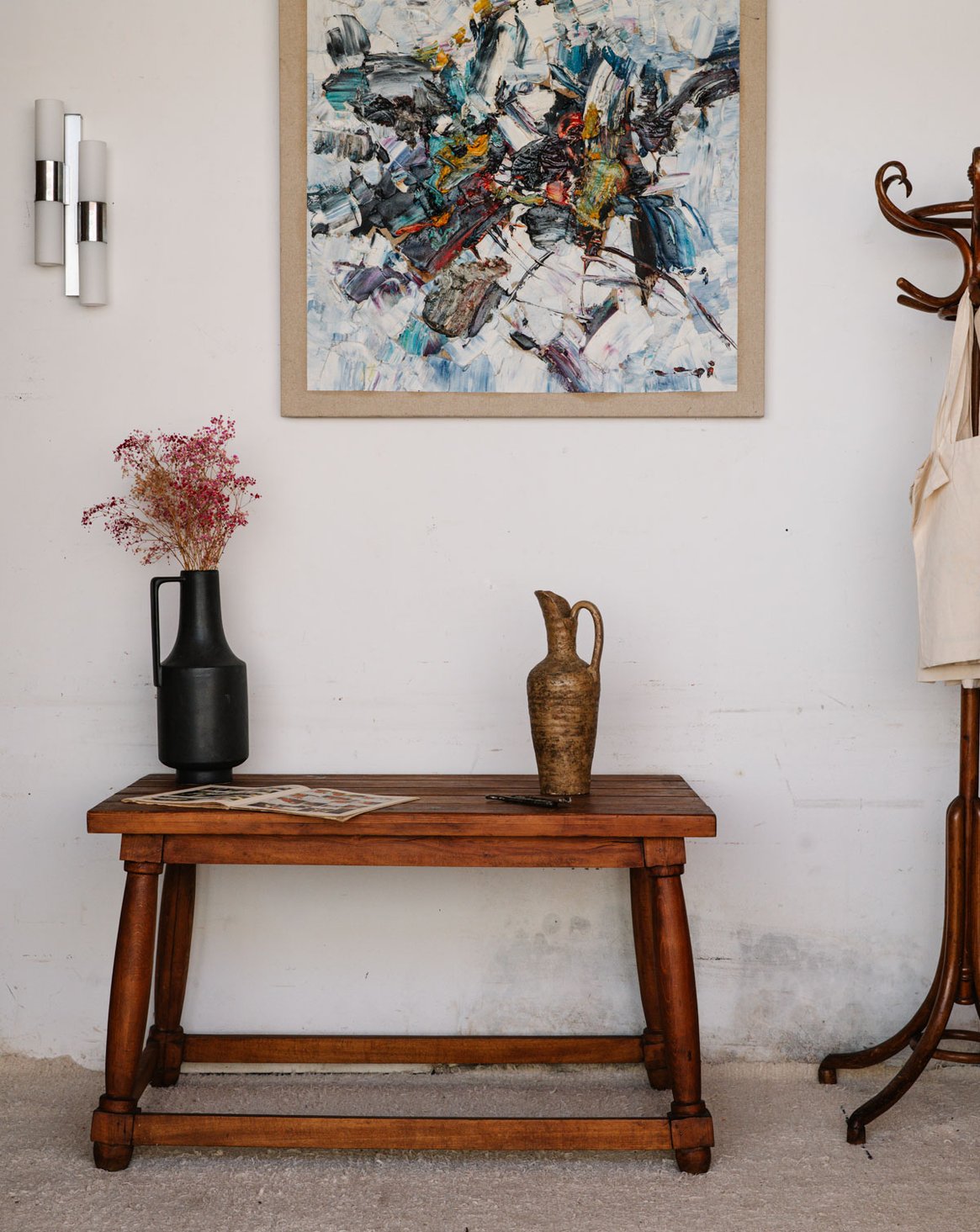 Table d'appoint en bois Francine N°485 - Bon état, DEBONGOUT
