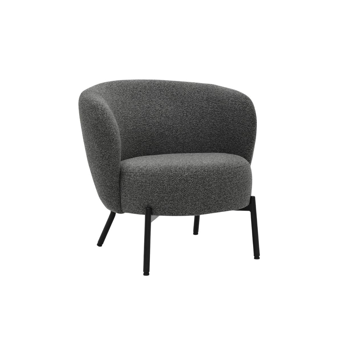 Fauteuil en tissu et métal ERYA, MADE IN MEUBLES