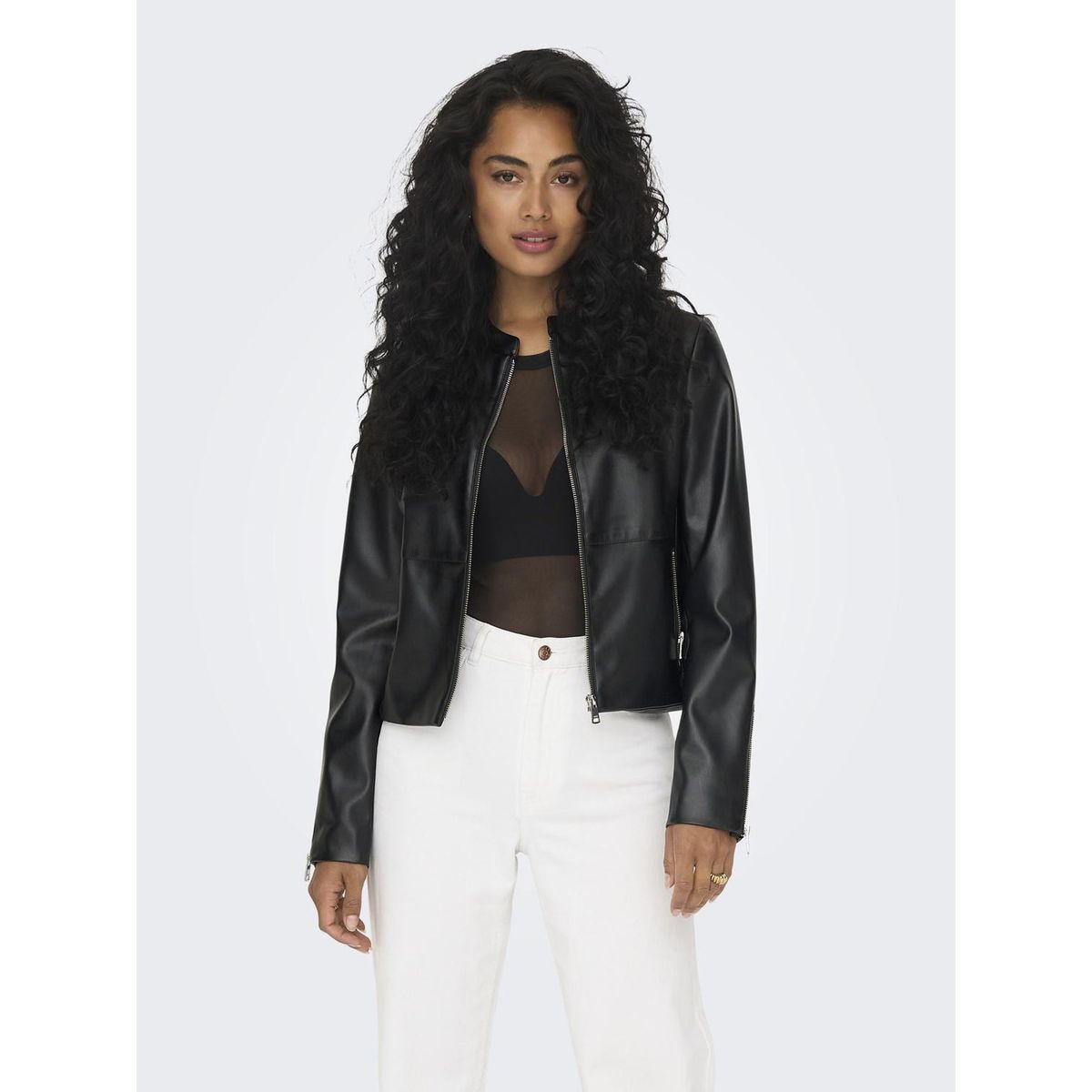 Veste cuir femme ronde La Redoute