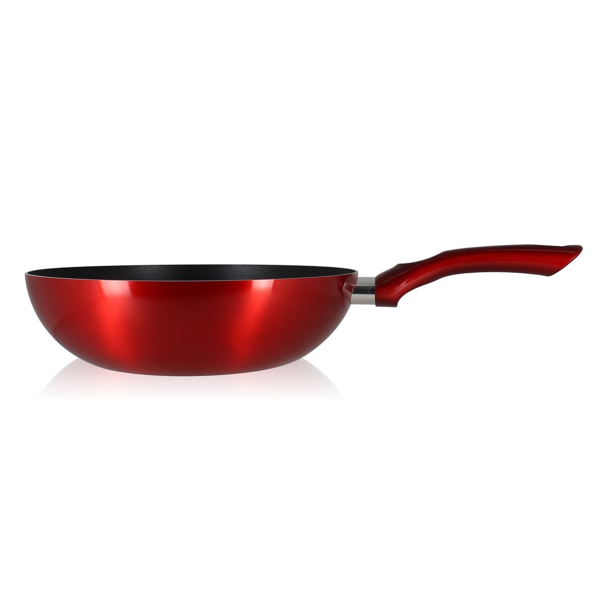 Poêle wok induction 28 cm manche amovible bakélite premium pas