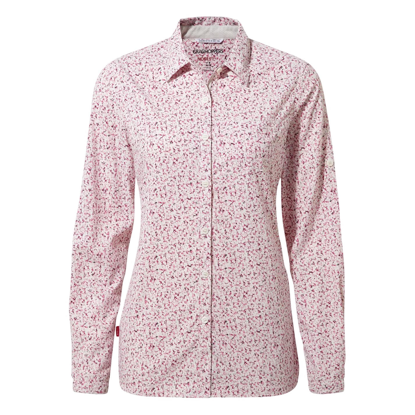 Chemise manches longues motif/style floral, CRAGHOPPERS
