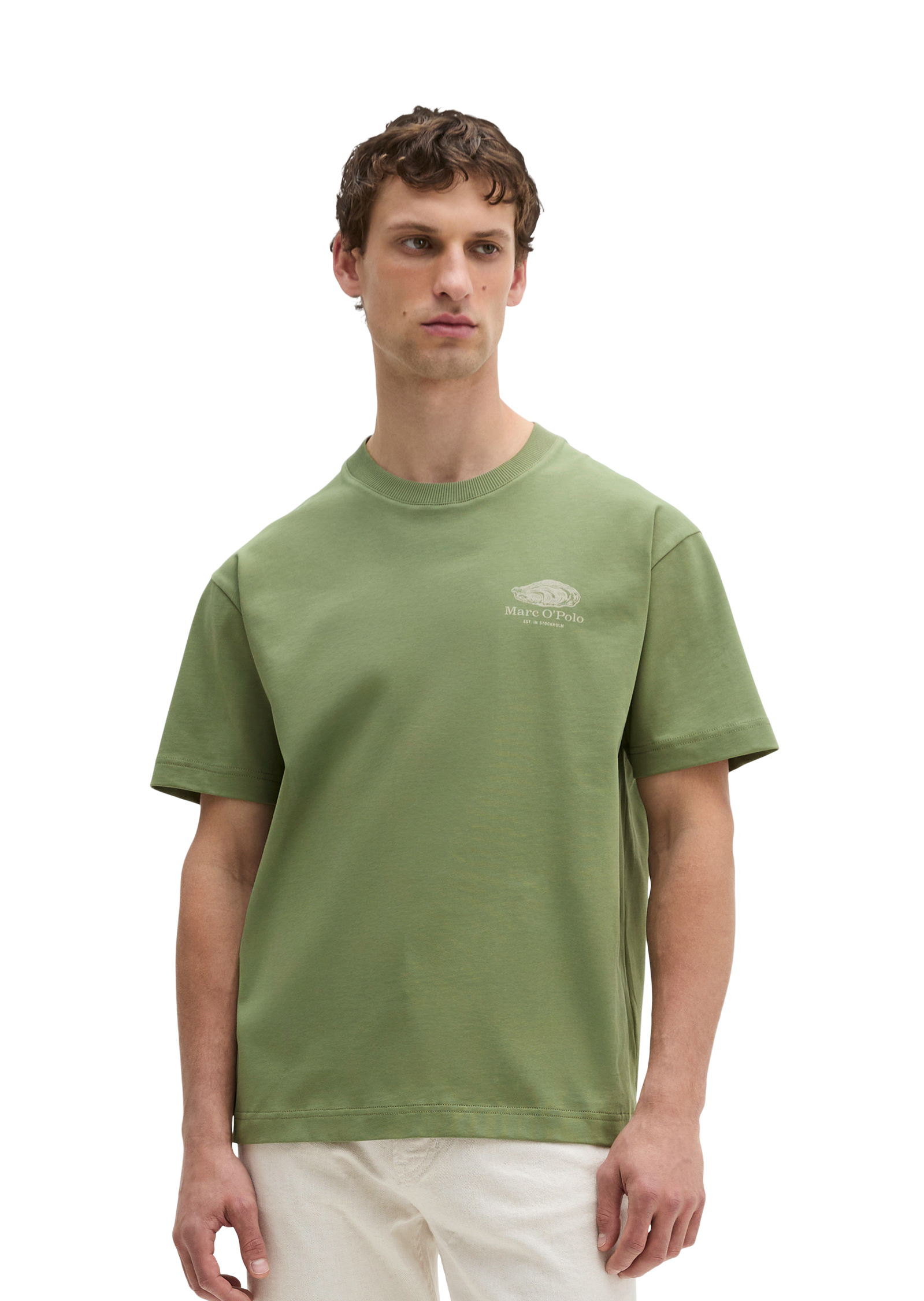 T-shirt loose avec un imprimé marin dans le dos, MARC O'POLO