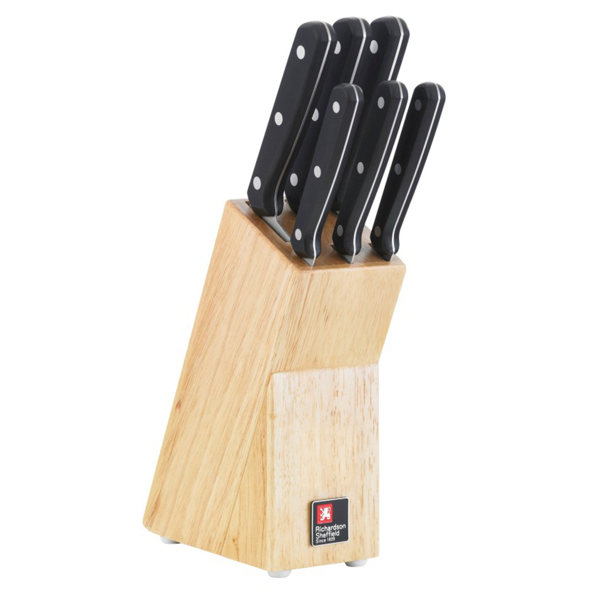 Bloc en bambou avec 6 couteaux de cuisine - CUCINA, RICHARDSON SHEFFIELD