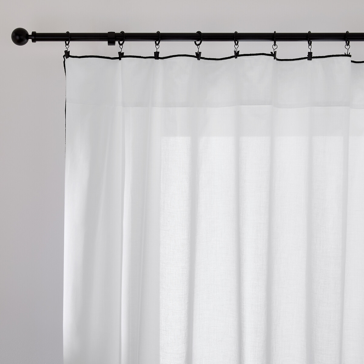 LA REDOUTE INTERIEURS Katoenen glasgordijn met schuifzoom, Anahi