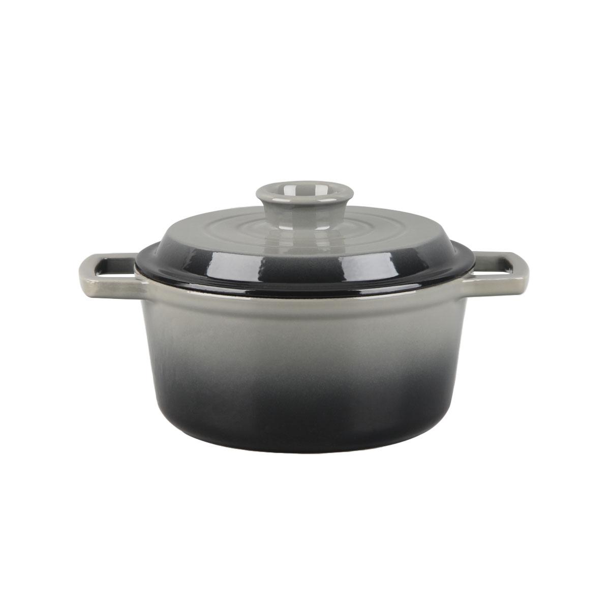 Cocotte en fonte ronde 20cm - "Masseiron Ardoise", LAGUIOLE CUISSON