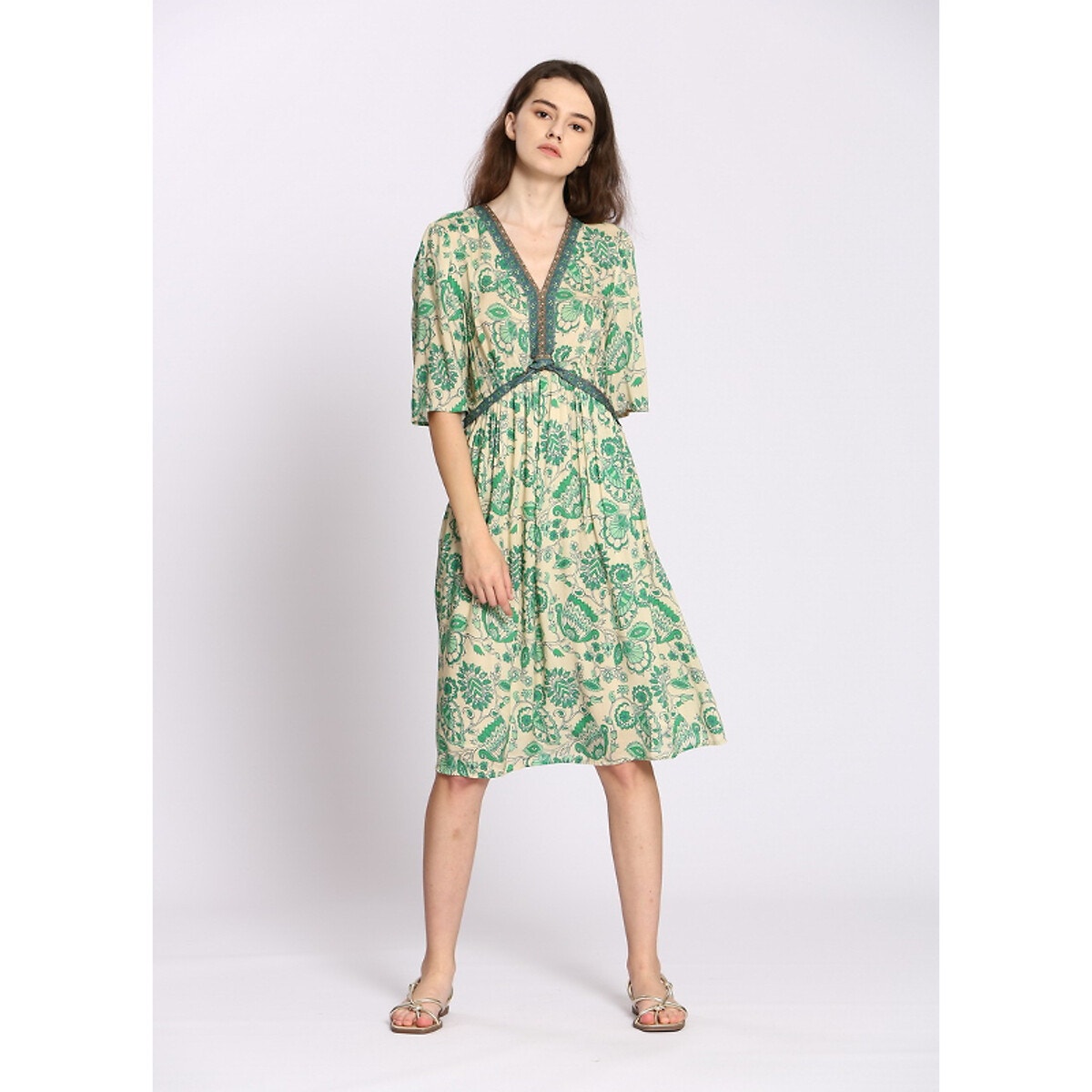 Robe vas e longueur genoux La Redoute