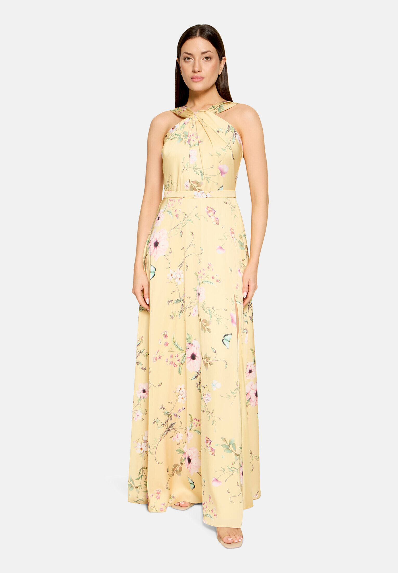 Robe de soirée à imprimé à fleurs, VERA MONT