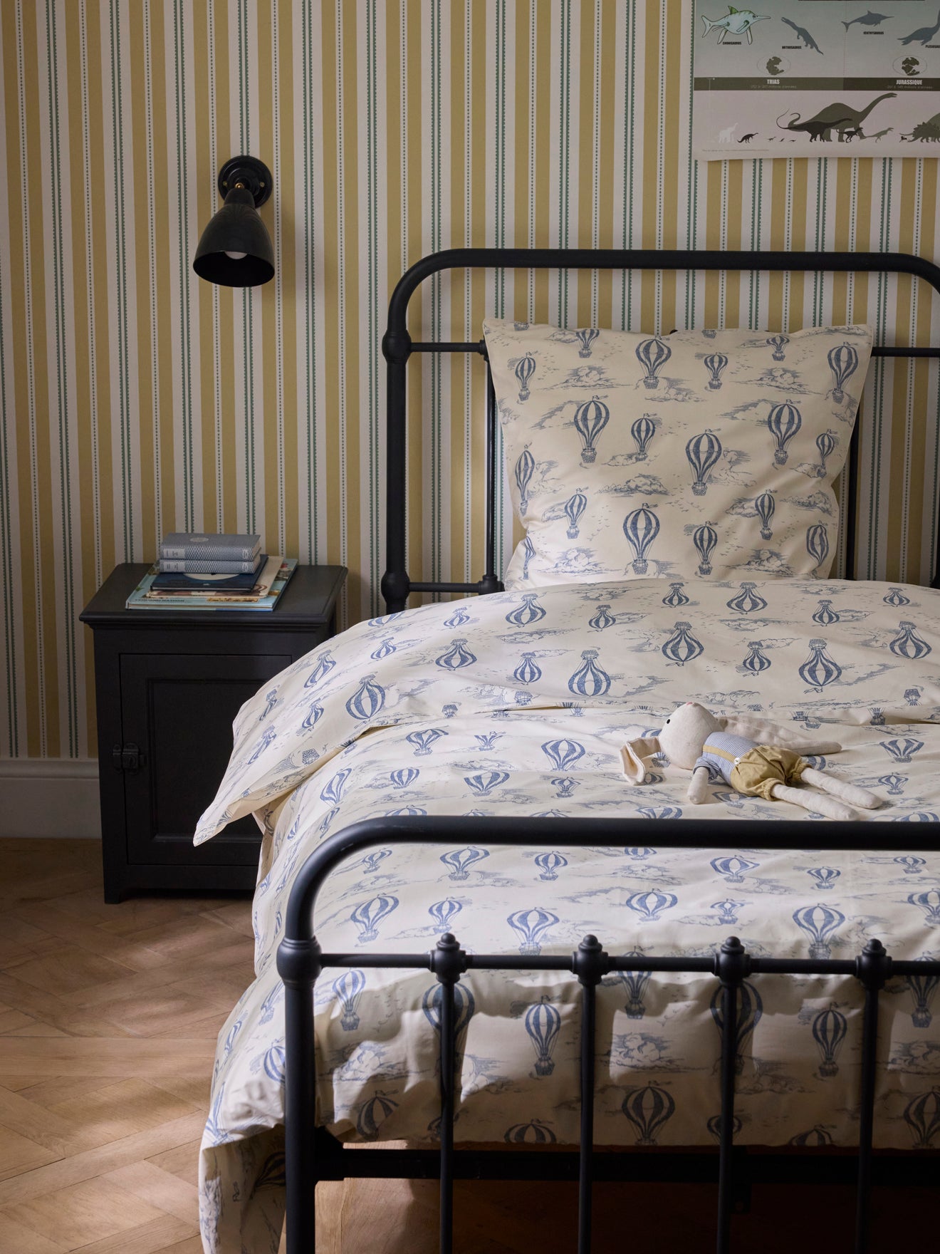 Housse de couette percale de coton "Montgolfière", CYRILLUS