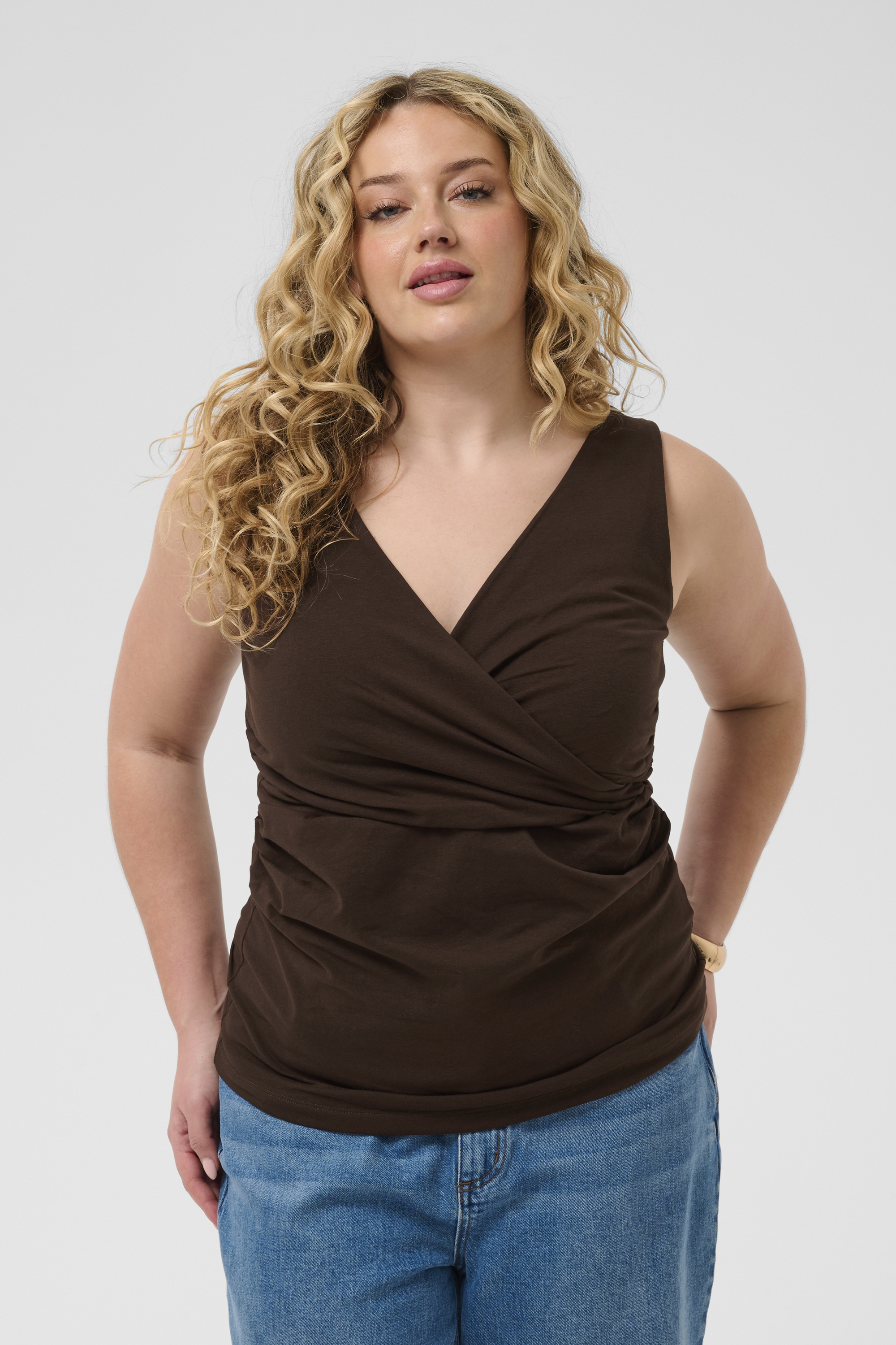 Blouse sans manches, KAFFE CURVE