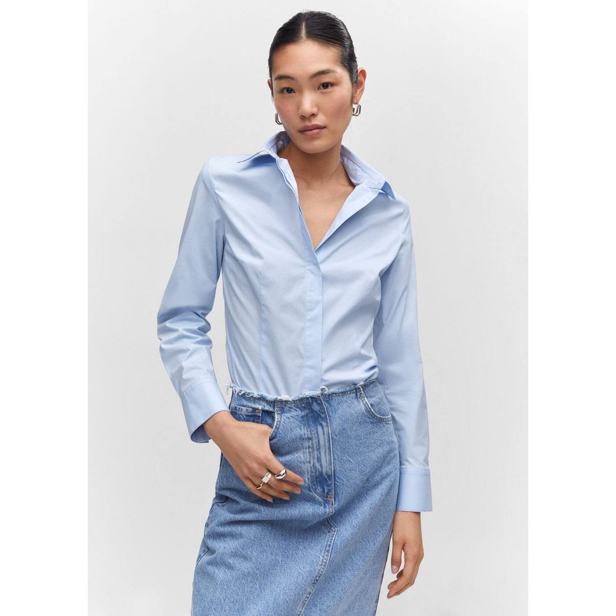 Chemise sales basique femme