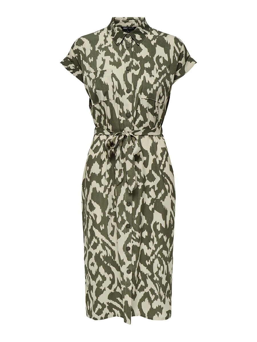 Robe chemise, à nouer