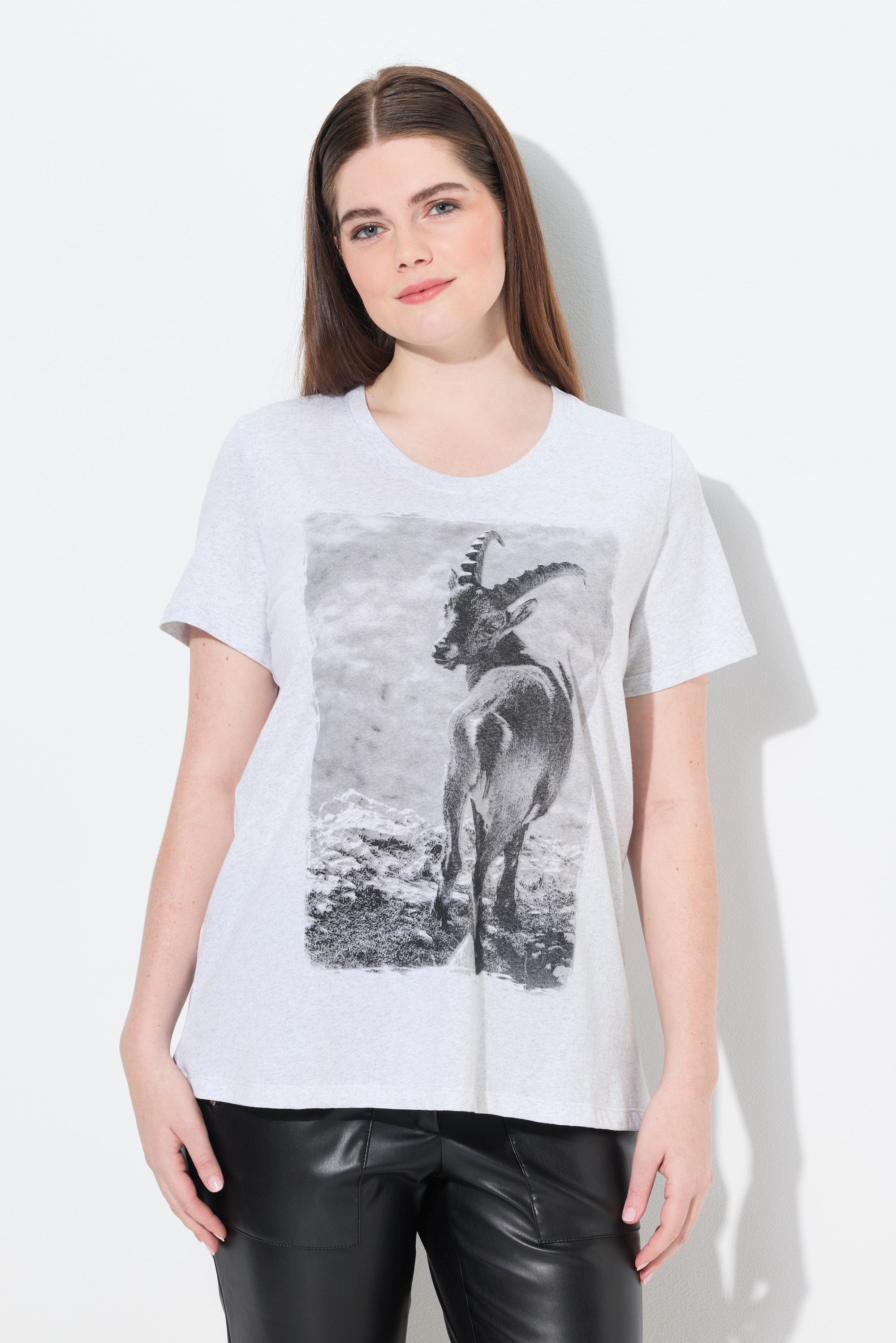 T-shirt motif traditionnel bavarois. Col, ULLA POPKEN