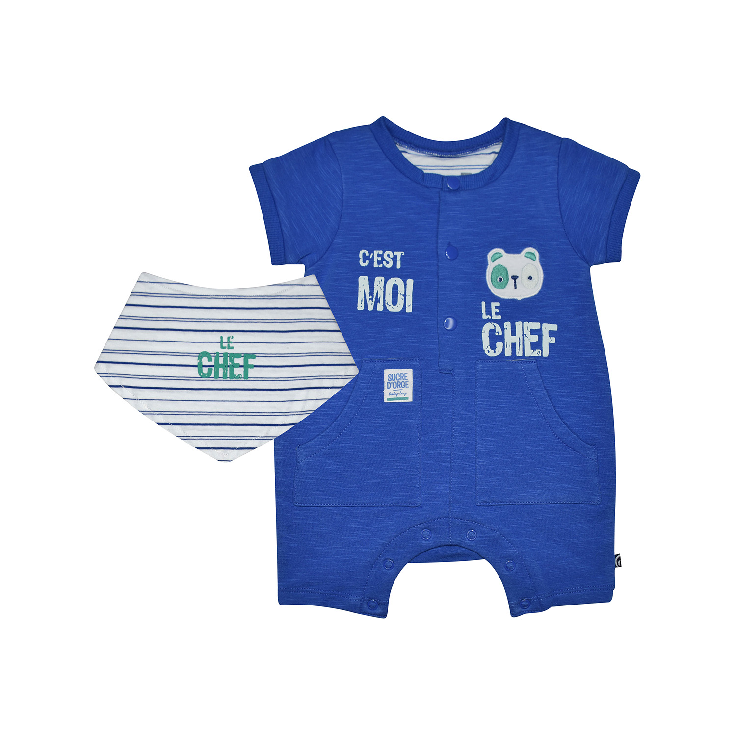 Combicourt bavoir lazlo molleton naissance, SUCRE D'ORGE