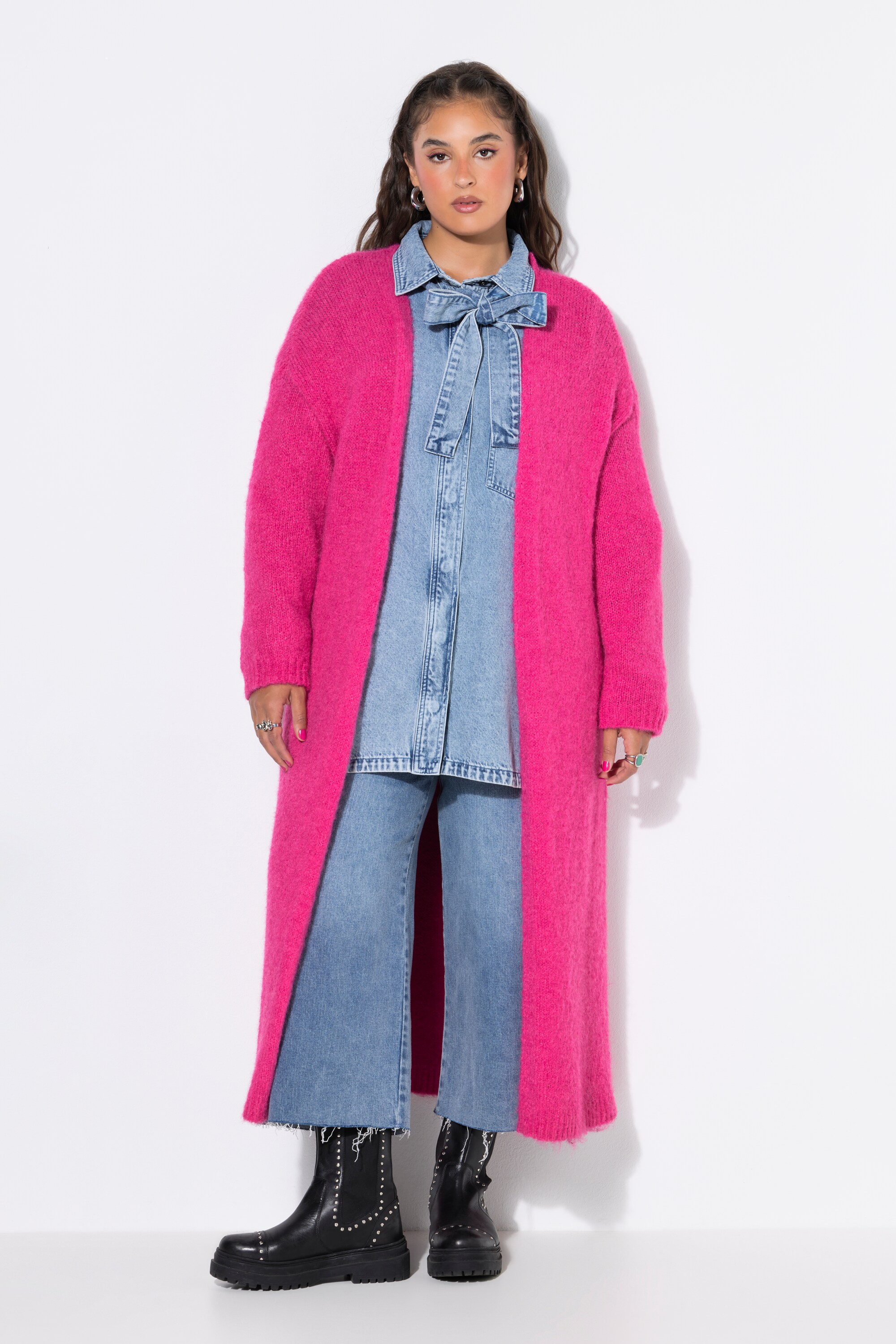 Cardigan long oversized à manches longues, STUDIO UNTOLD