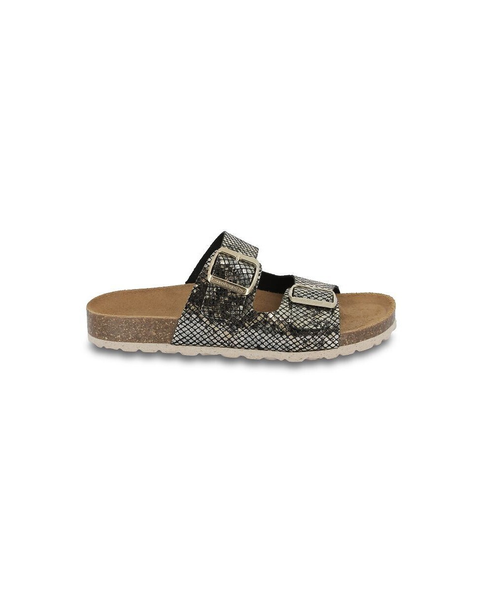 Mules confort en cuir Zatix Snake, LES TROPEZIENNES PAR M.BELARBI
