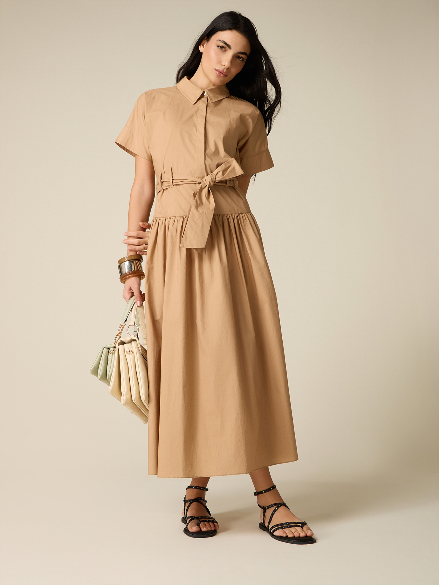 Robe chemisier avec ceinture, OLTRE