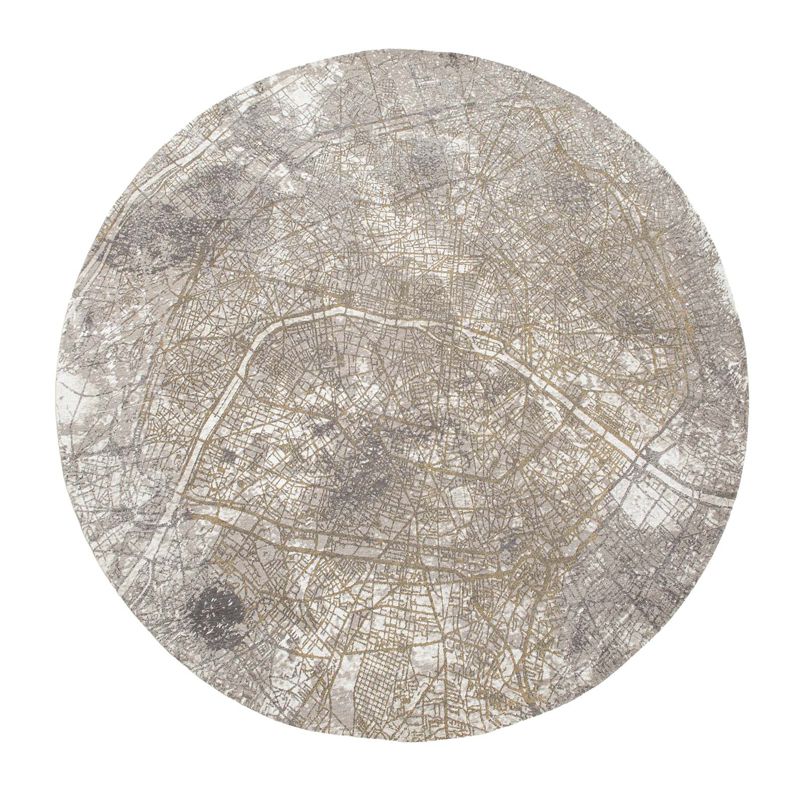 Tapis gris moderne tissé plat GREY PARIS, NOVATREND