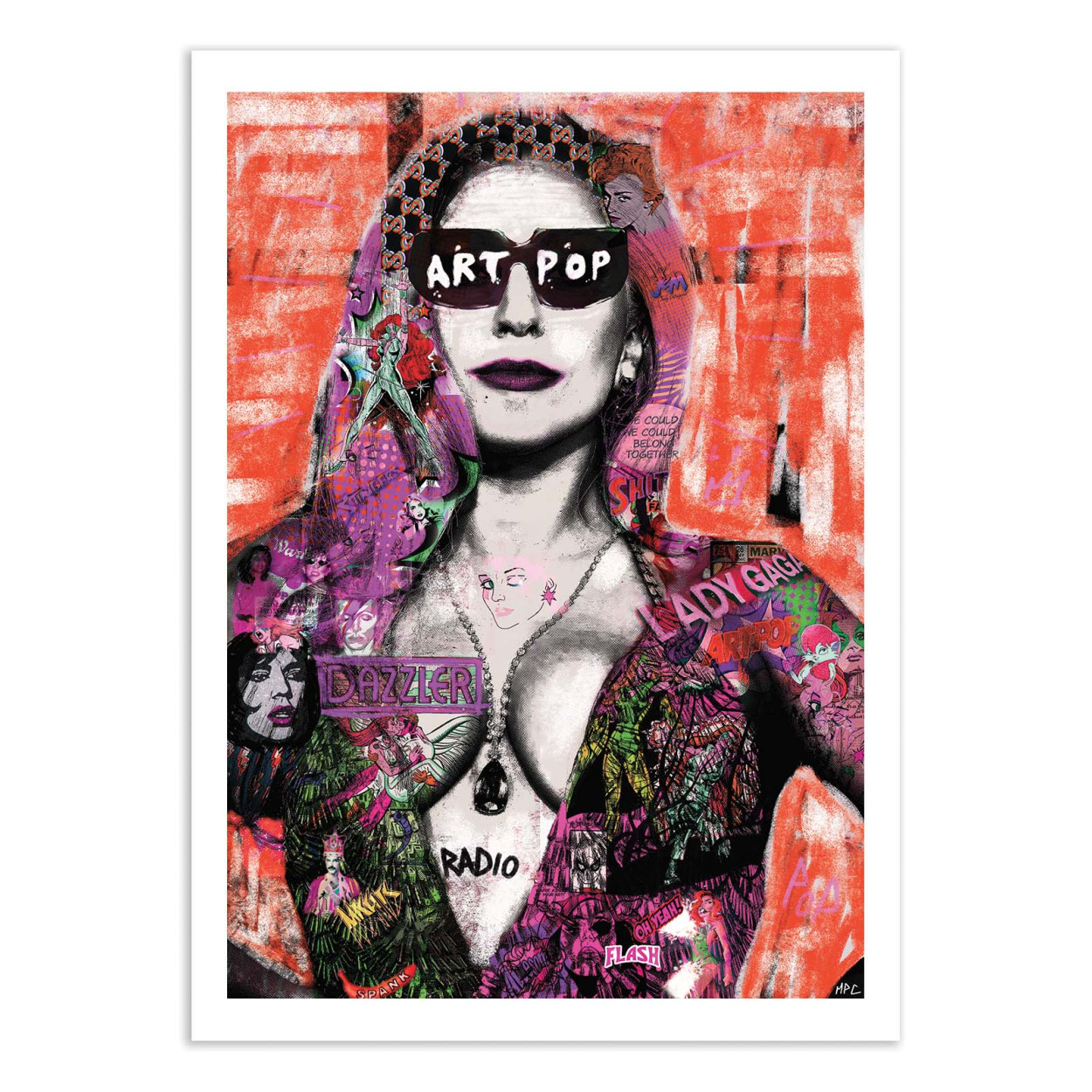 Affiche d'art - Gaga - Pablo Costa, WALL EDITIONS