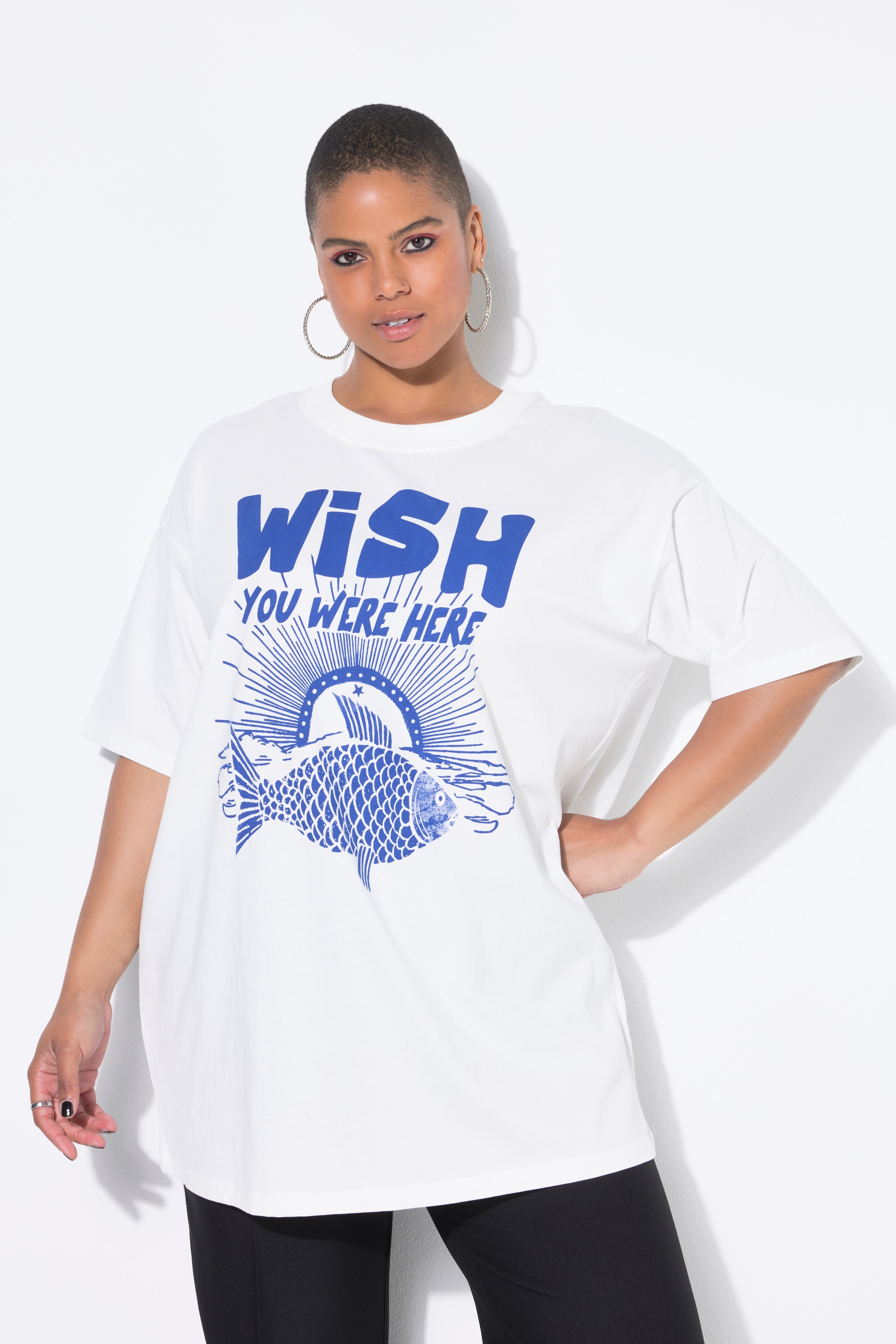 T-shirt oversize. Manches courtes. Imprimé, STUDIO UNTOLD